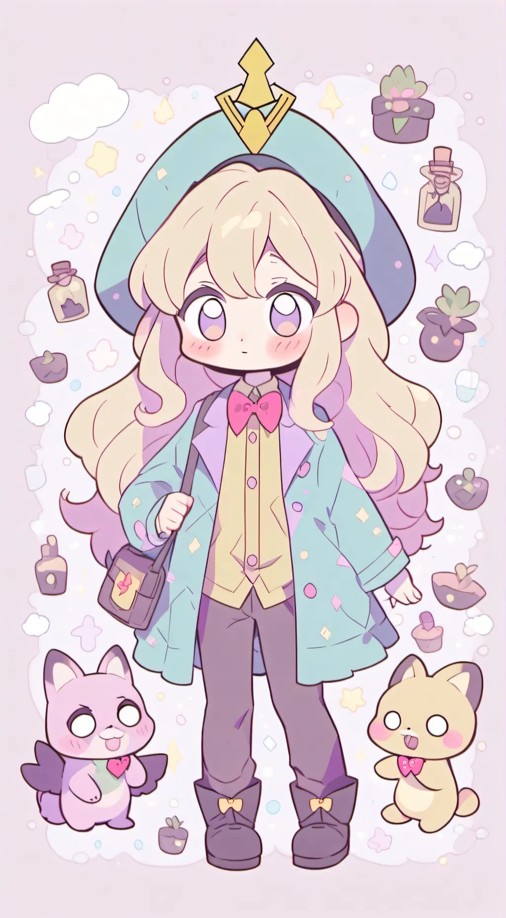 ai character: Bill cipher background