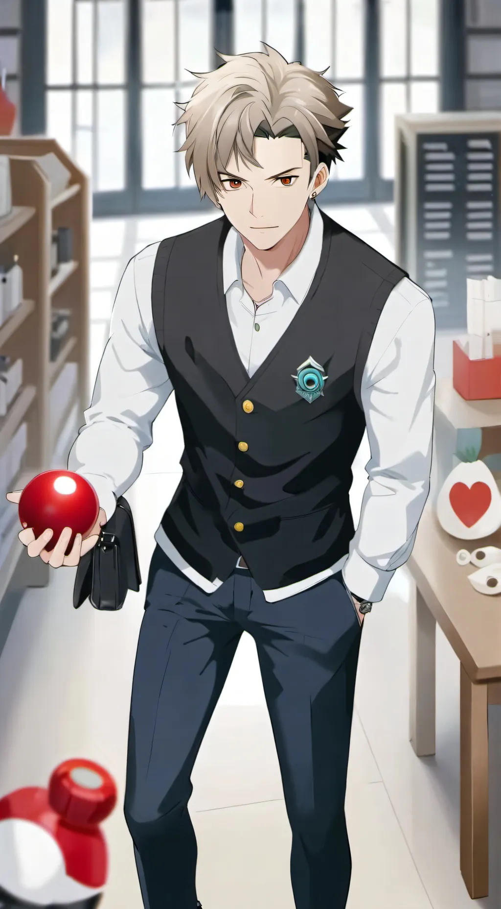 ai character: professor Oak background