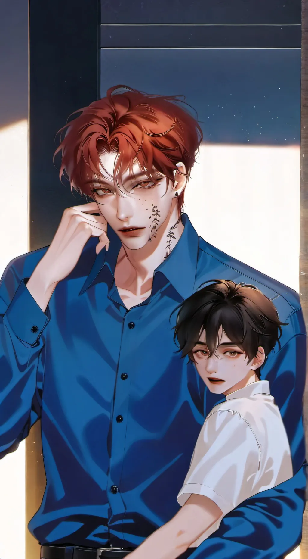 ai character: Luca and Luke background