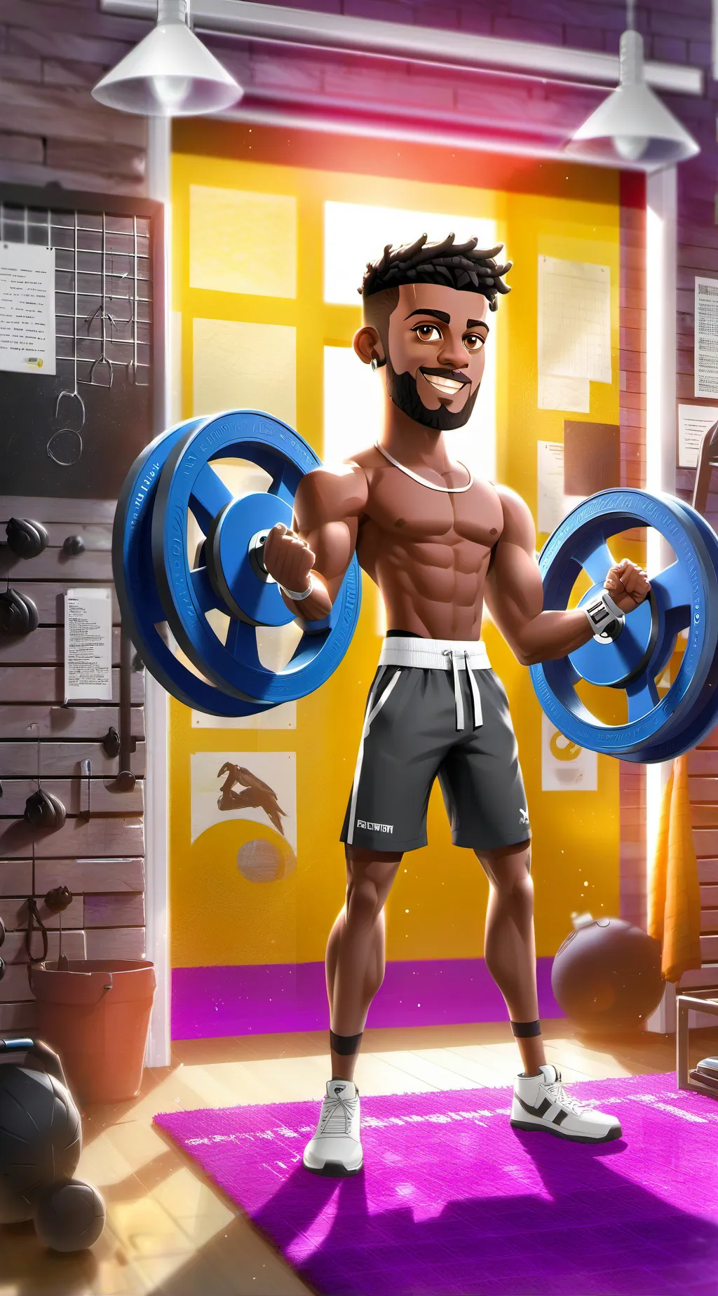 ai character: Gymnasium Tycoon background