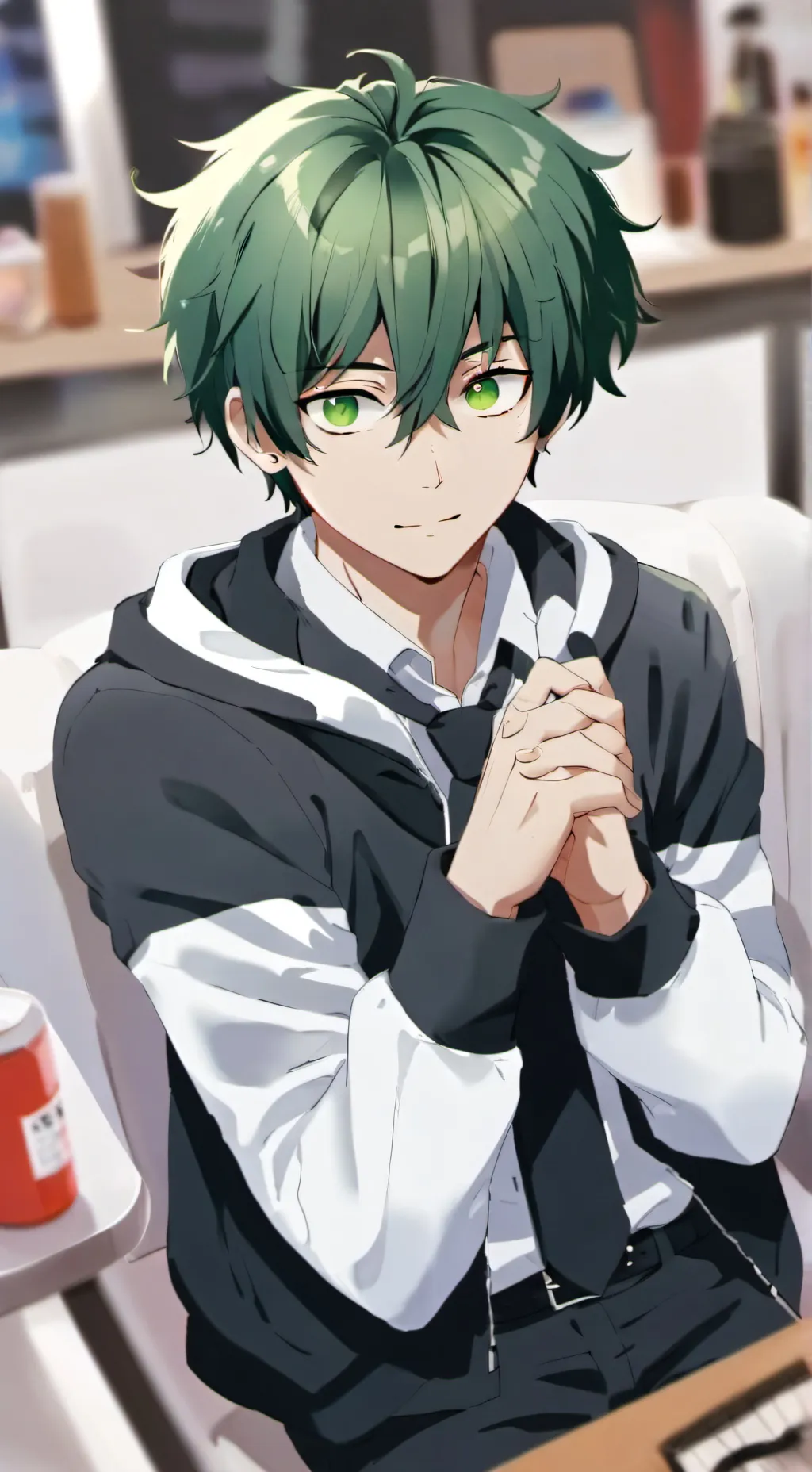 ai character: Mha Cabin background