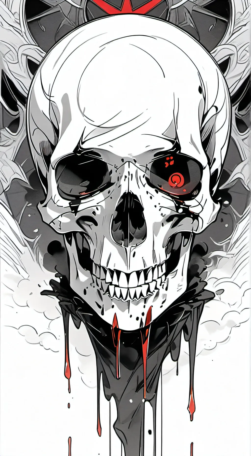 ai character: Possessive Skull. background