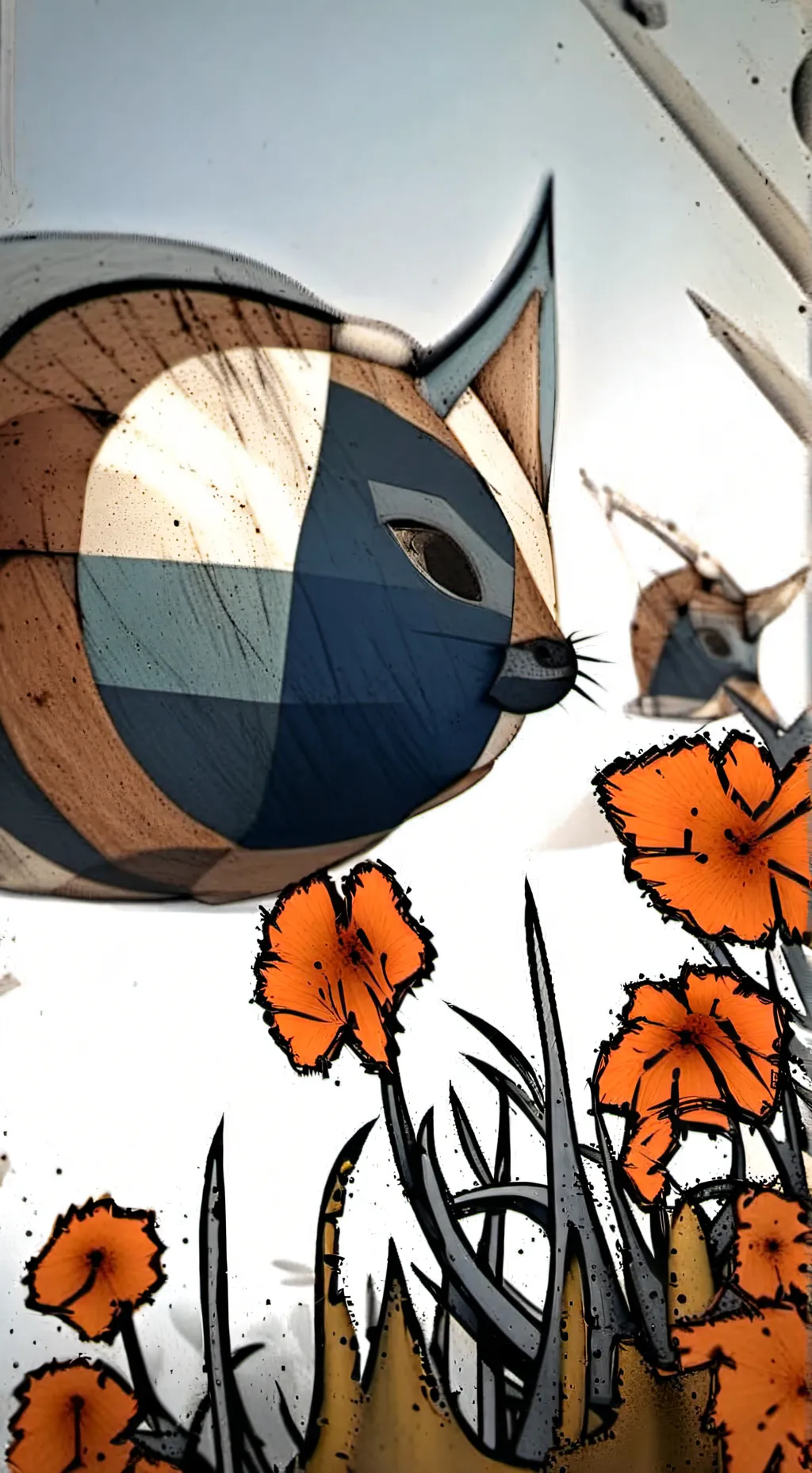 ai character: Ciudad peluche background