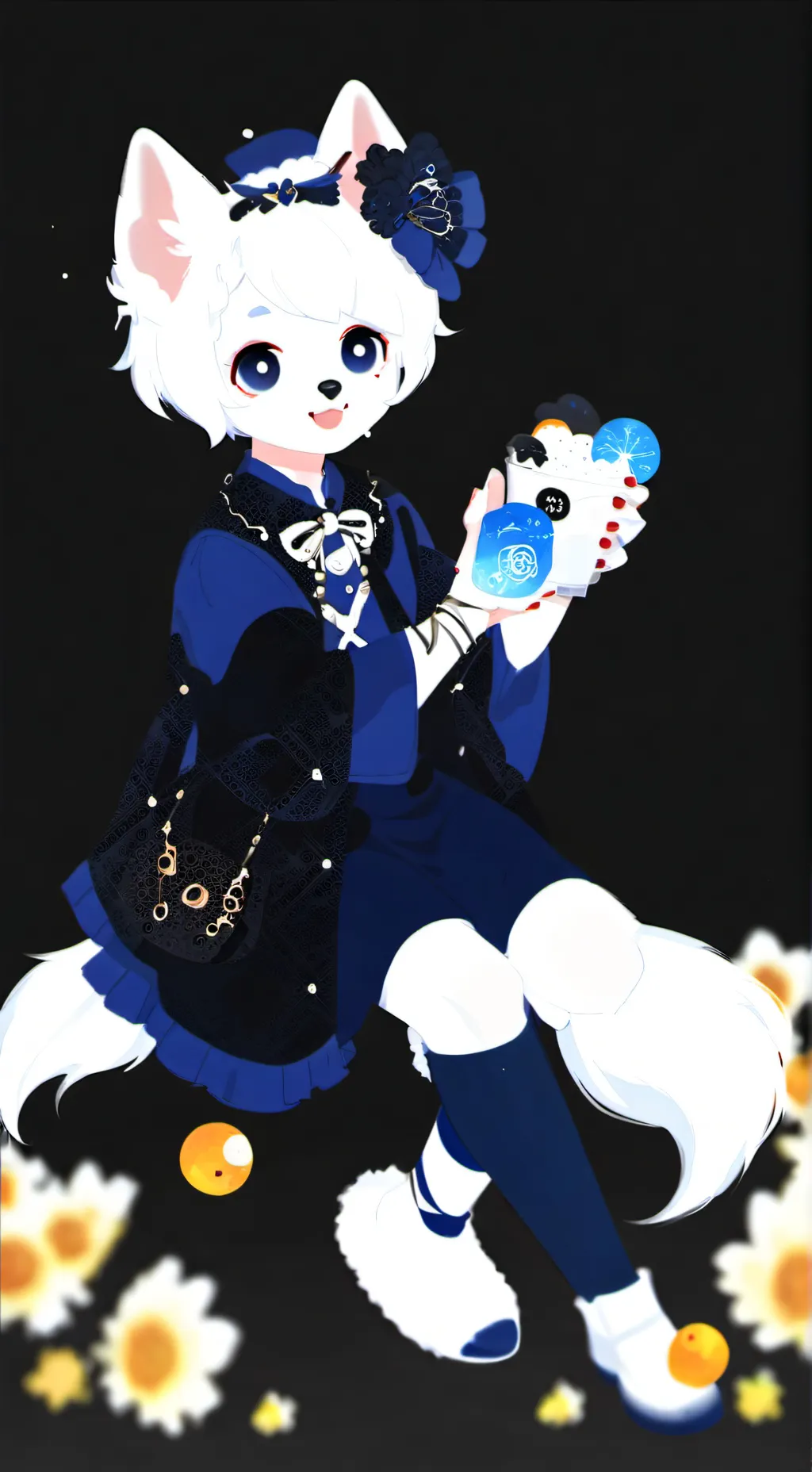 ai character: SUNGHOON_TOY🦋✨🤍 background