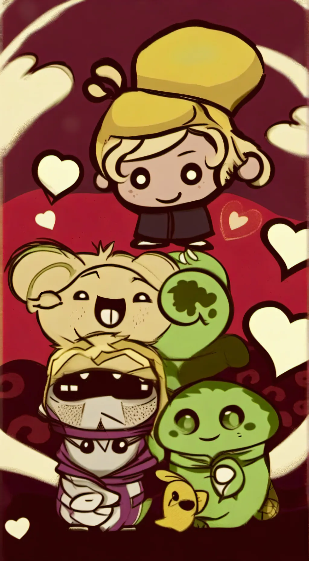 ai character: dw meets teeniping background