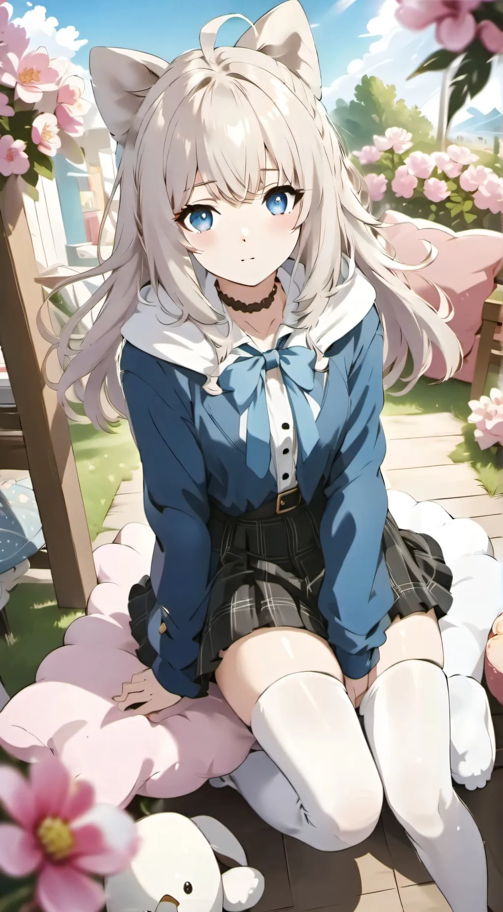 ai character: snowflake  background