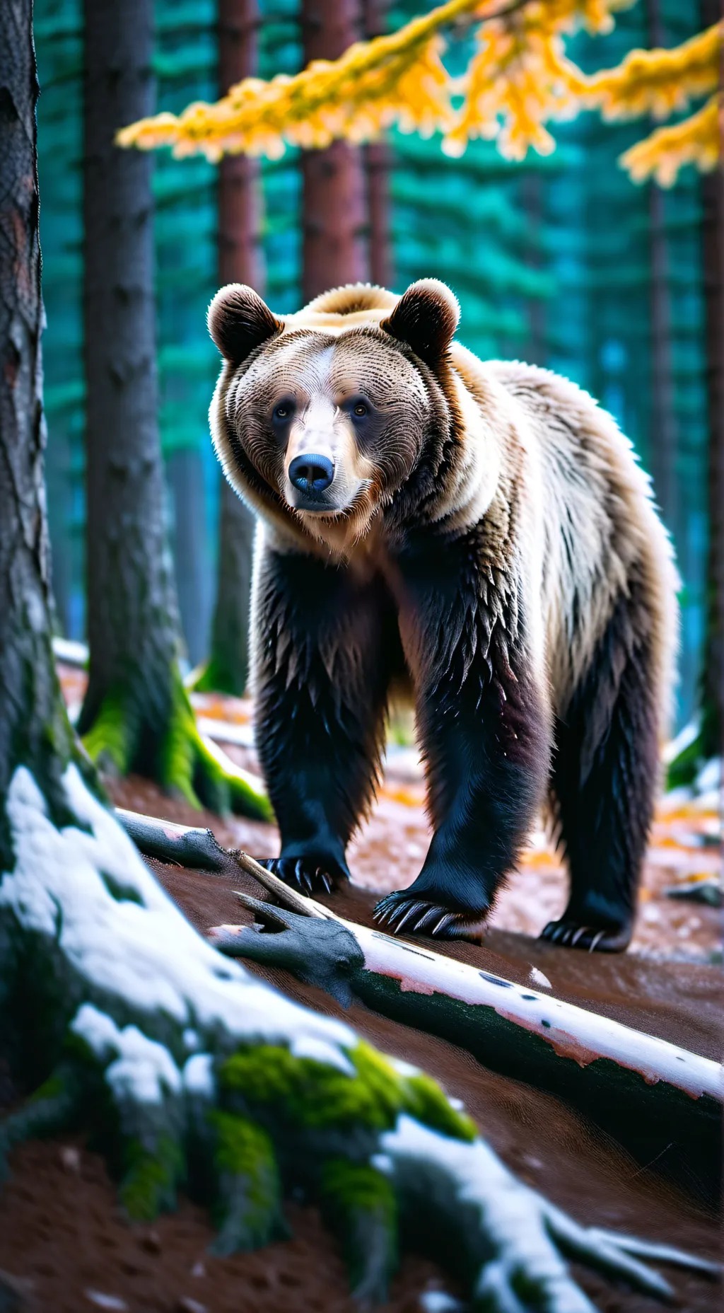 ai character: bear background