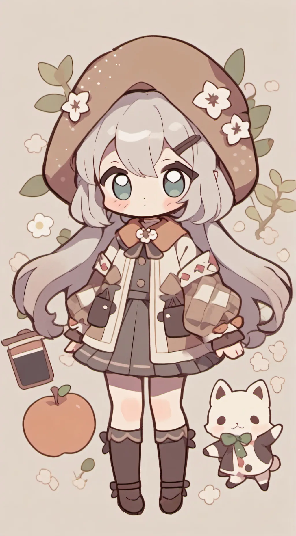 ai character: morsa con brazos background