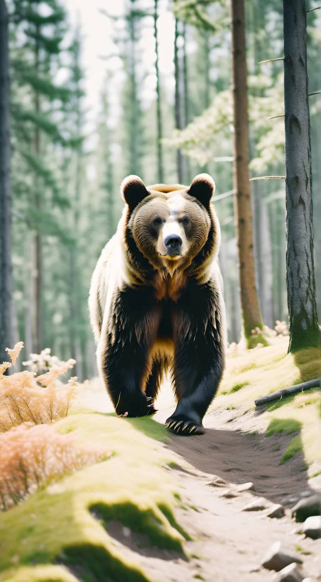 ai character: bear background