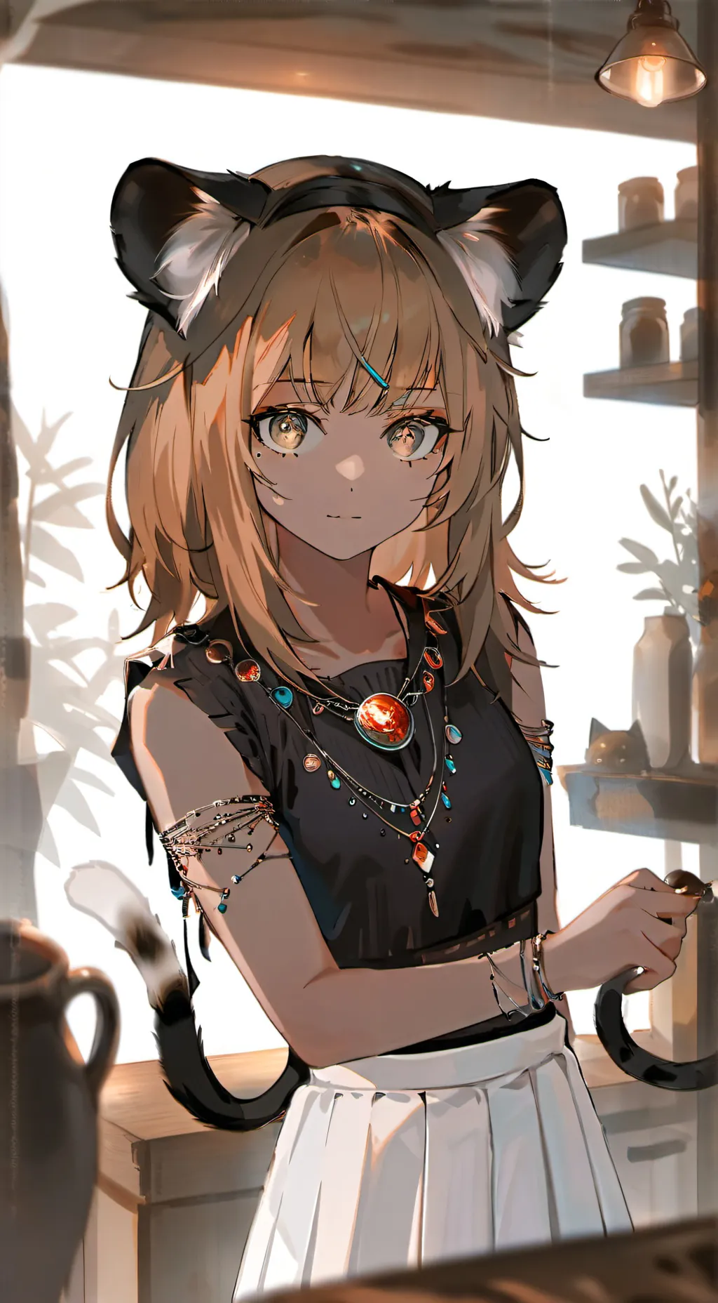 ai character: Sneaky Lioness background