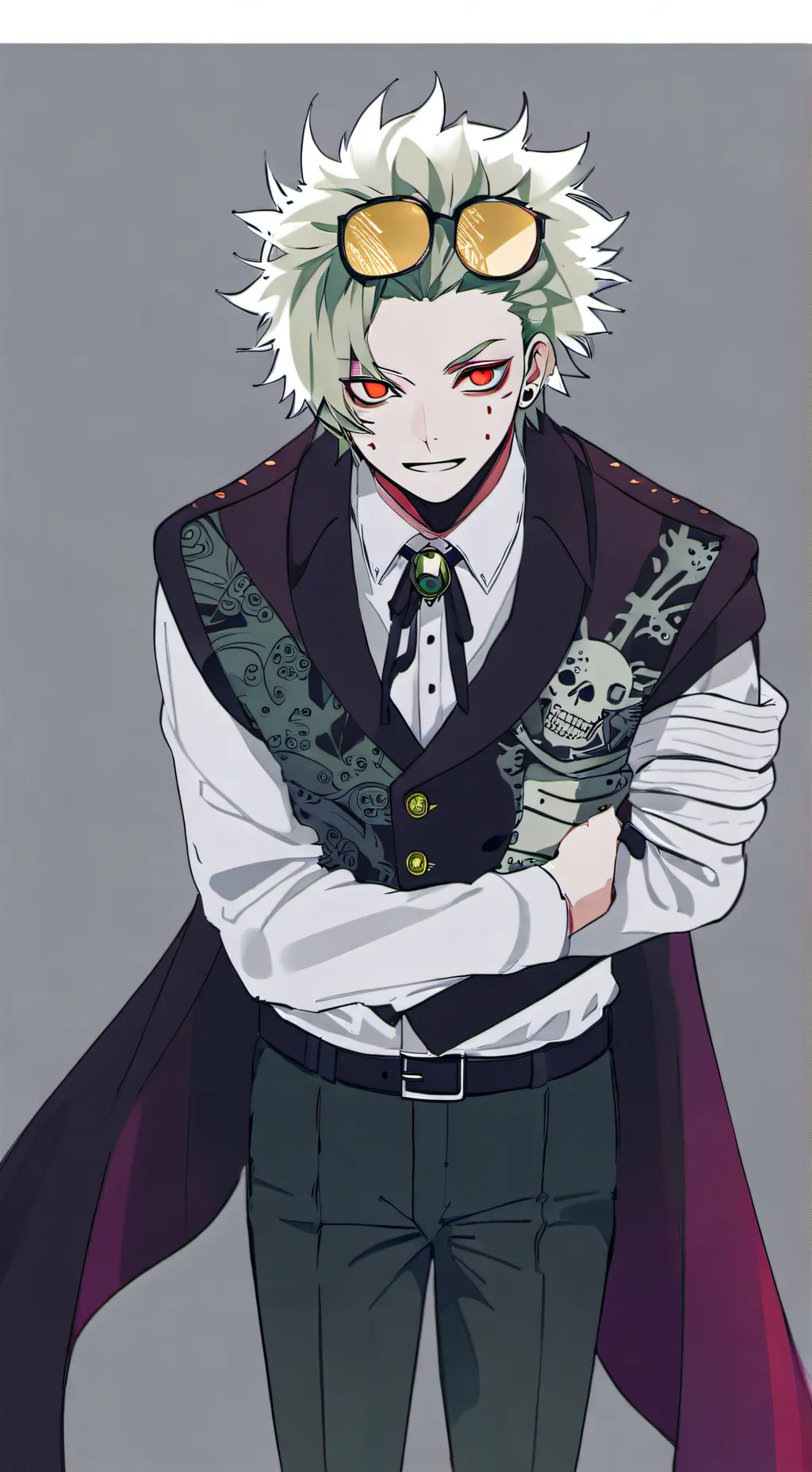 ai character: Bakugo vampire 🧛🏻🩸 background