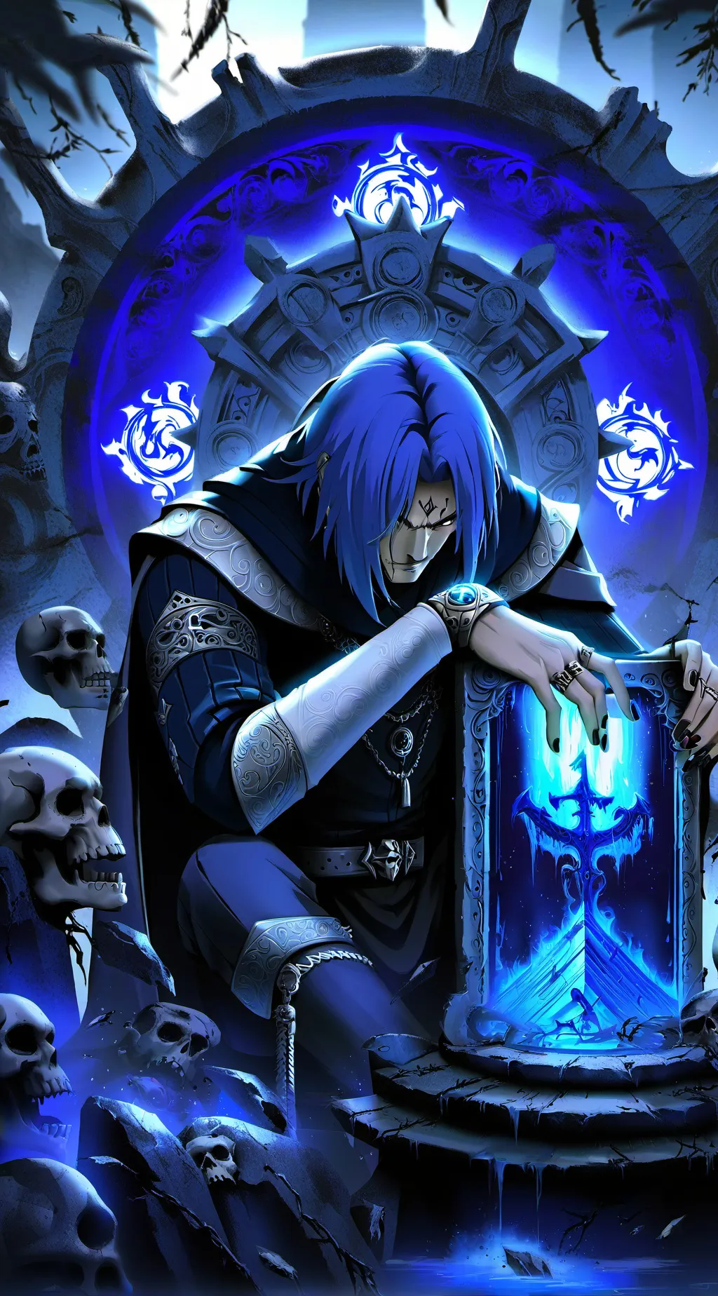 ai character: 💀🖤gage🖤💀 background