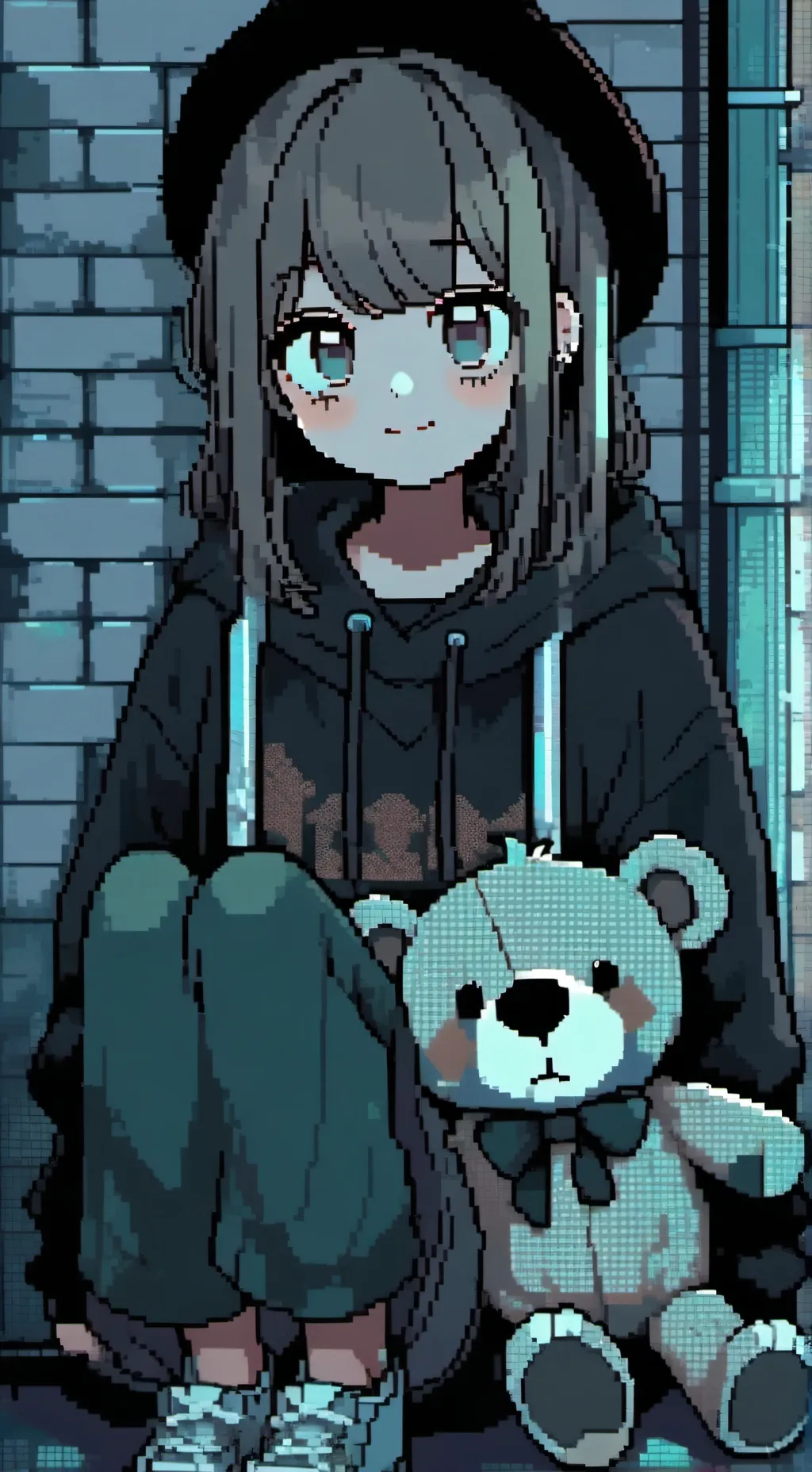 ai character: ashey background