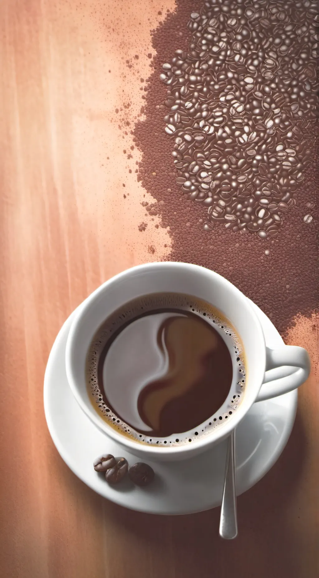 ai character: cafe echo de cafe background