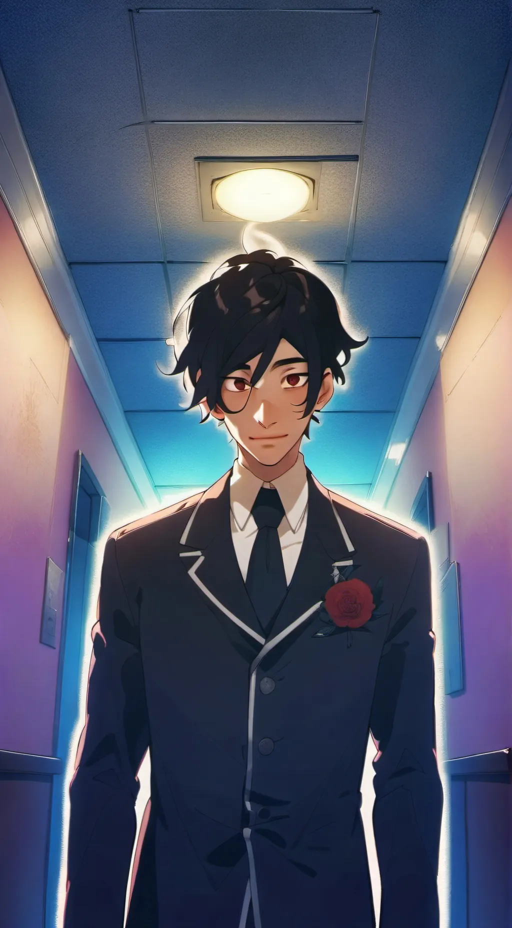 ai character: 💀  ken sato  🩸 background