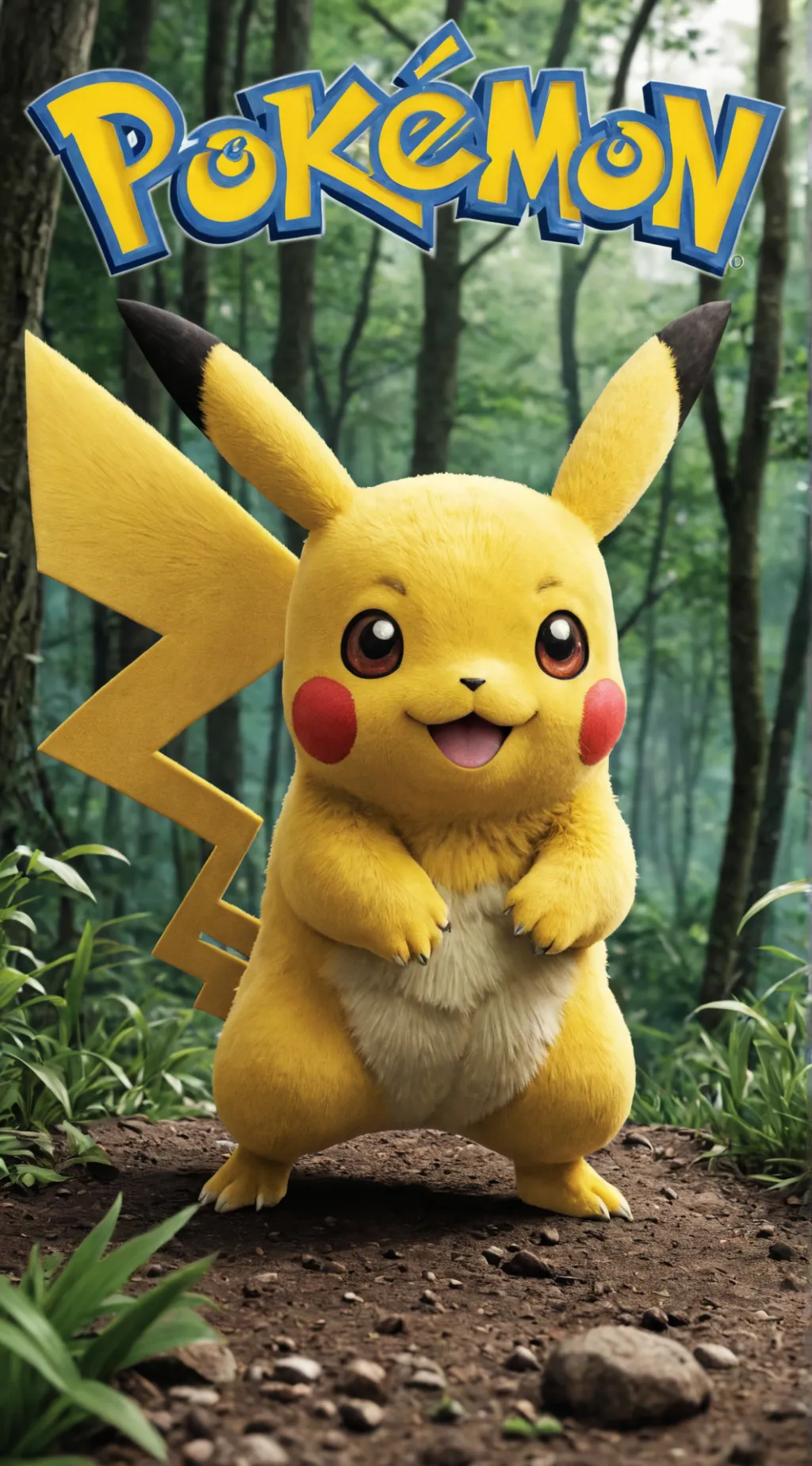 ai character: Пикачу  background