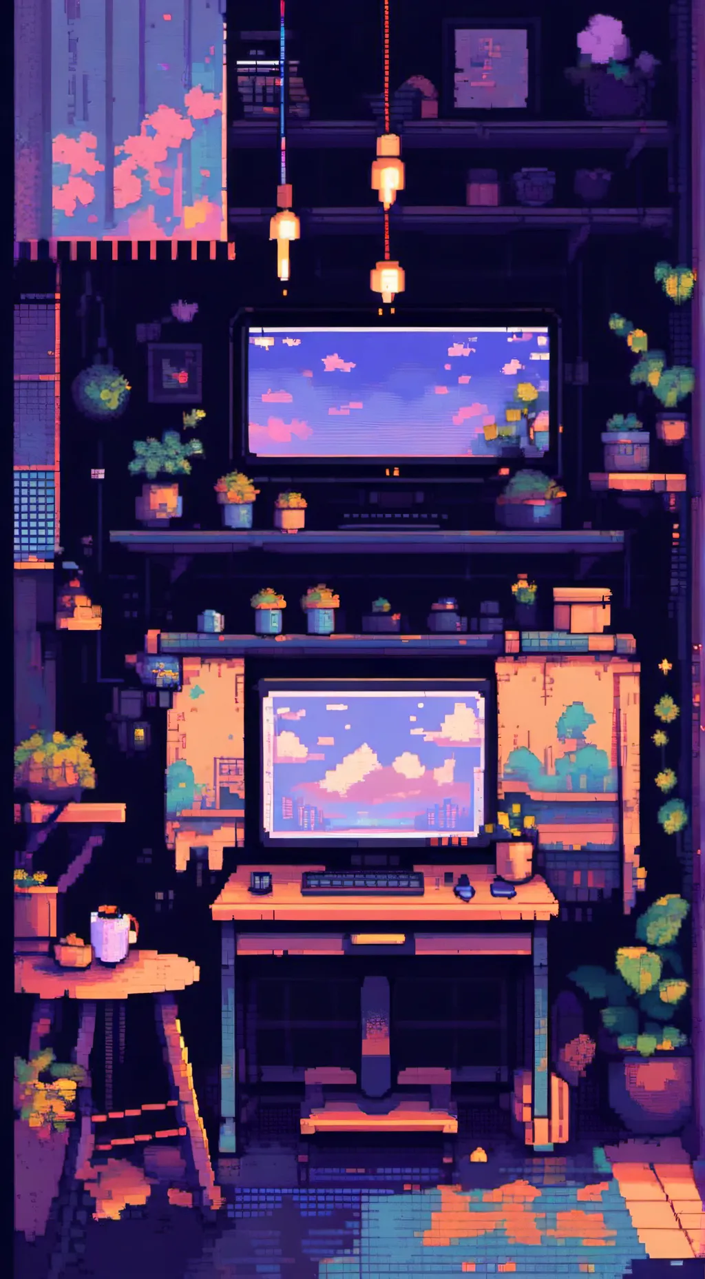 ai character: percent(%) world background