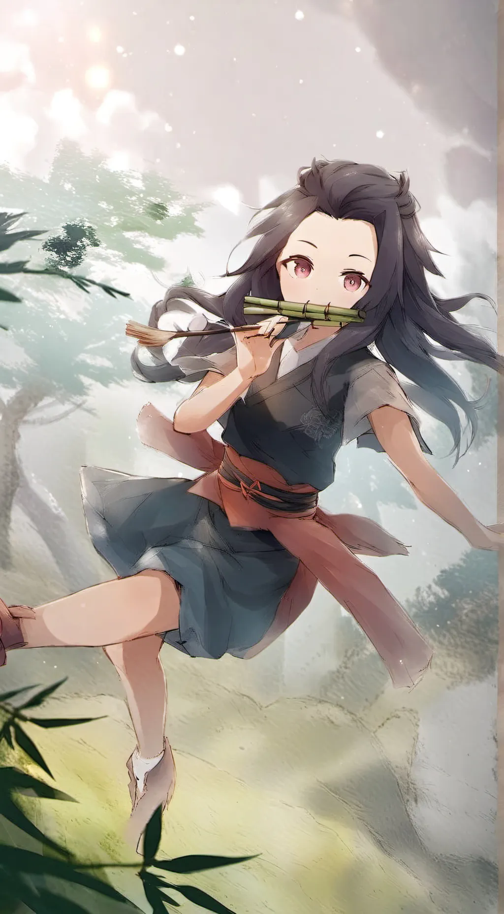 ai character: nezuko  background