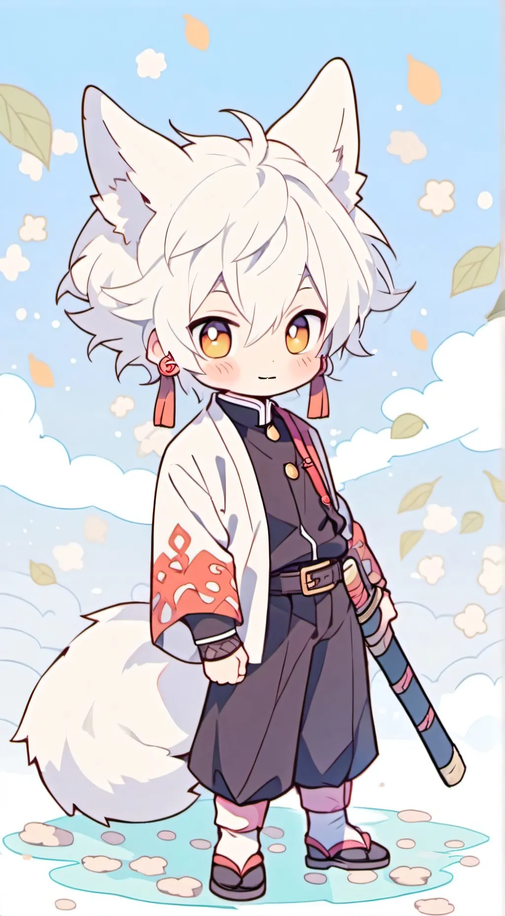 ai character: Silver  background