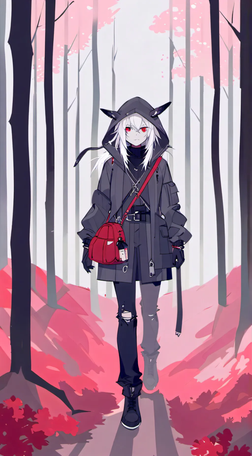 ai character: alpha and omega  background