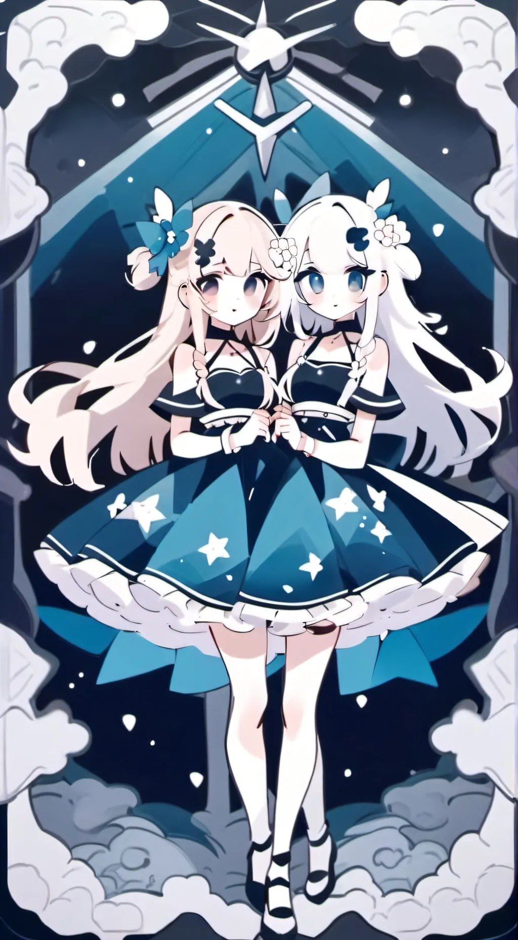 ai character: twins  background