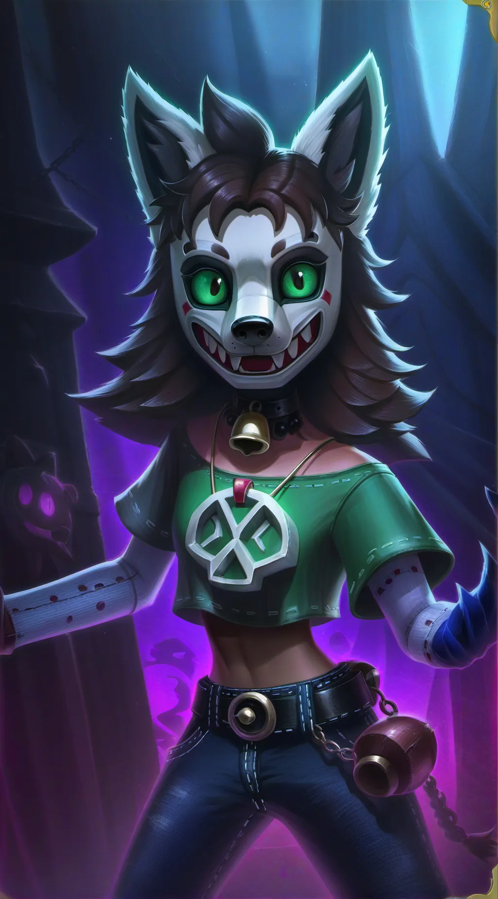 ai character: Mike but a girl? background