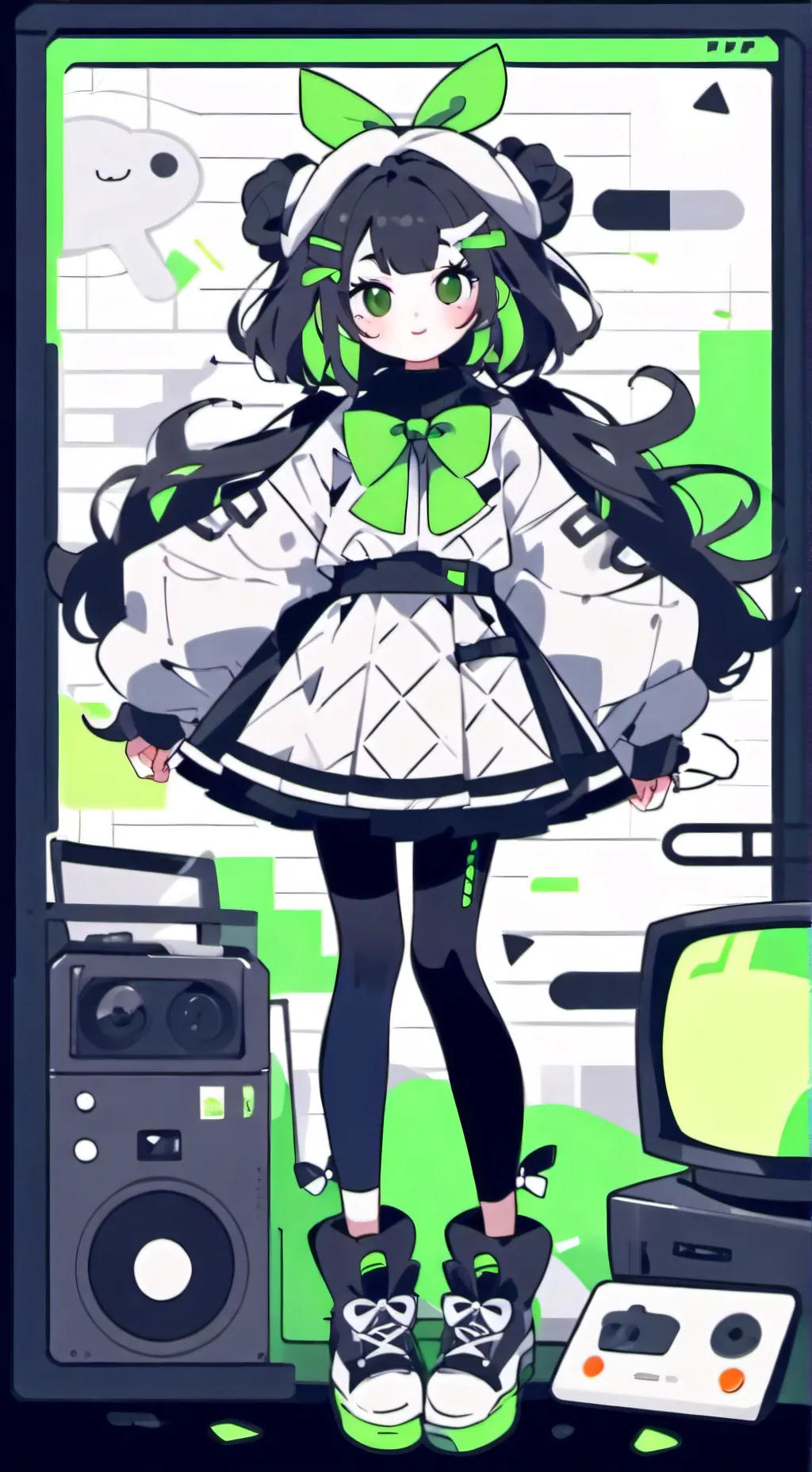 ai character: Vee background