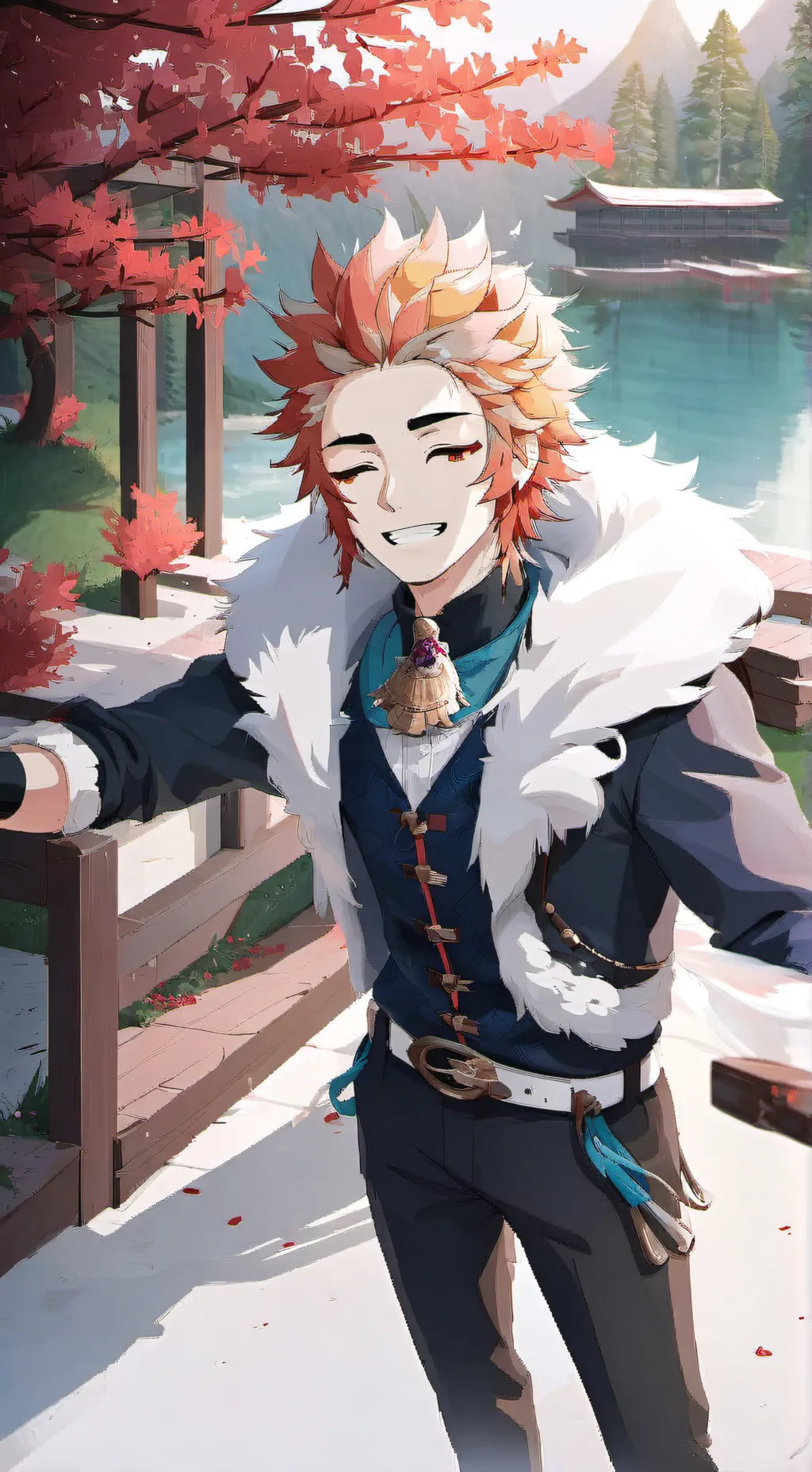 ai character: Rengoku background