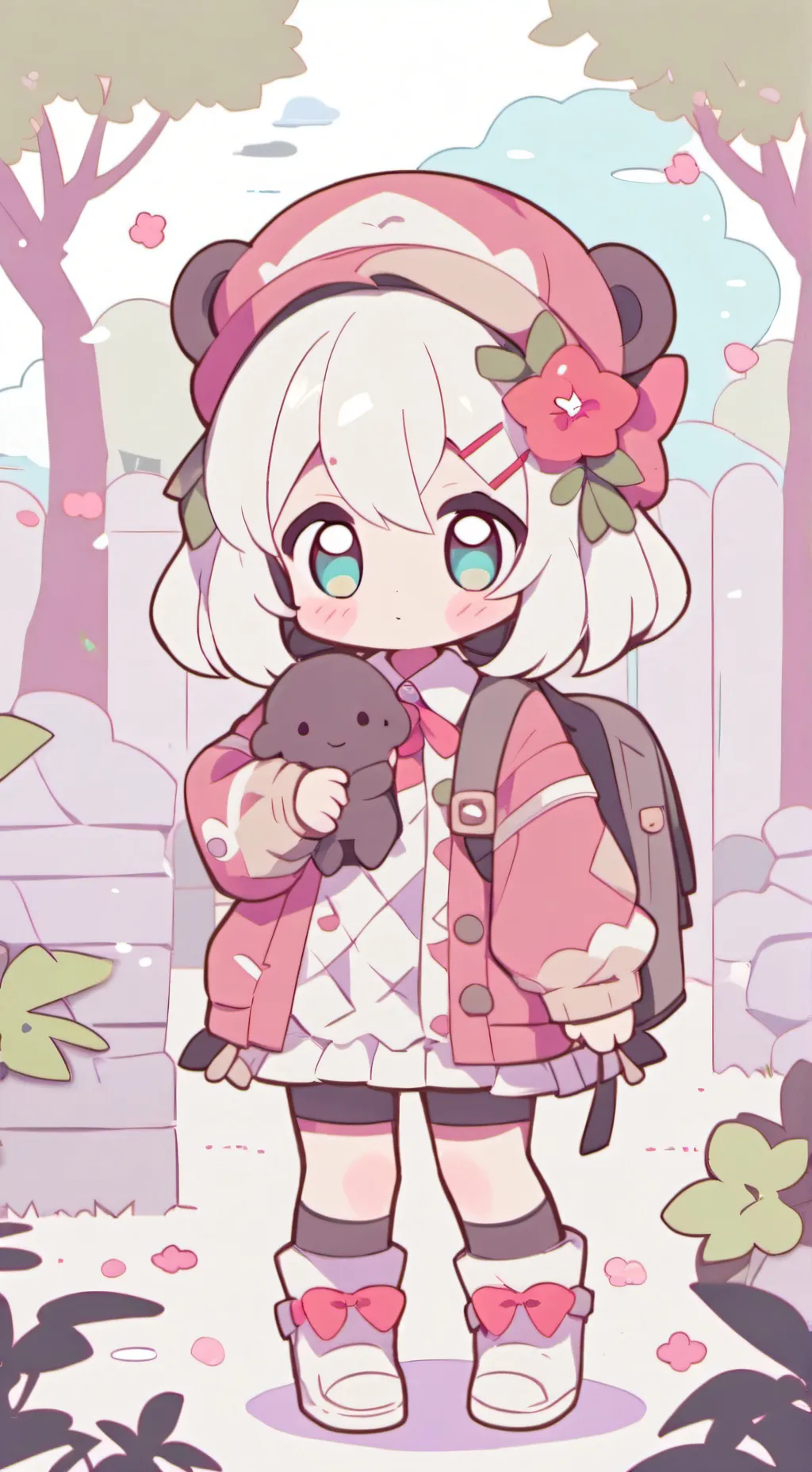 ai character: 🌈DANDY'S ZOO🌼 background