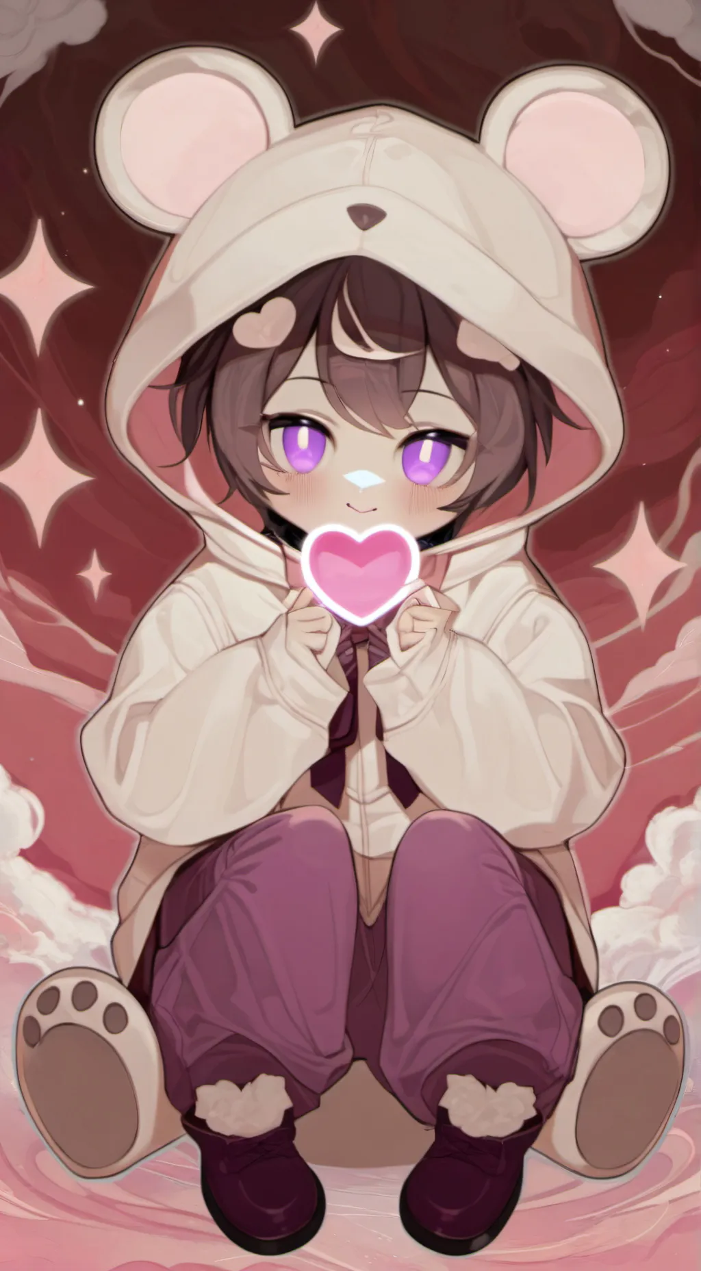 ai character: CandyCloud background