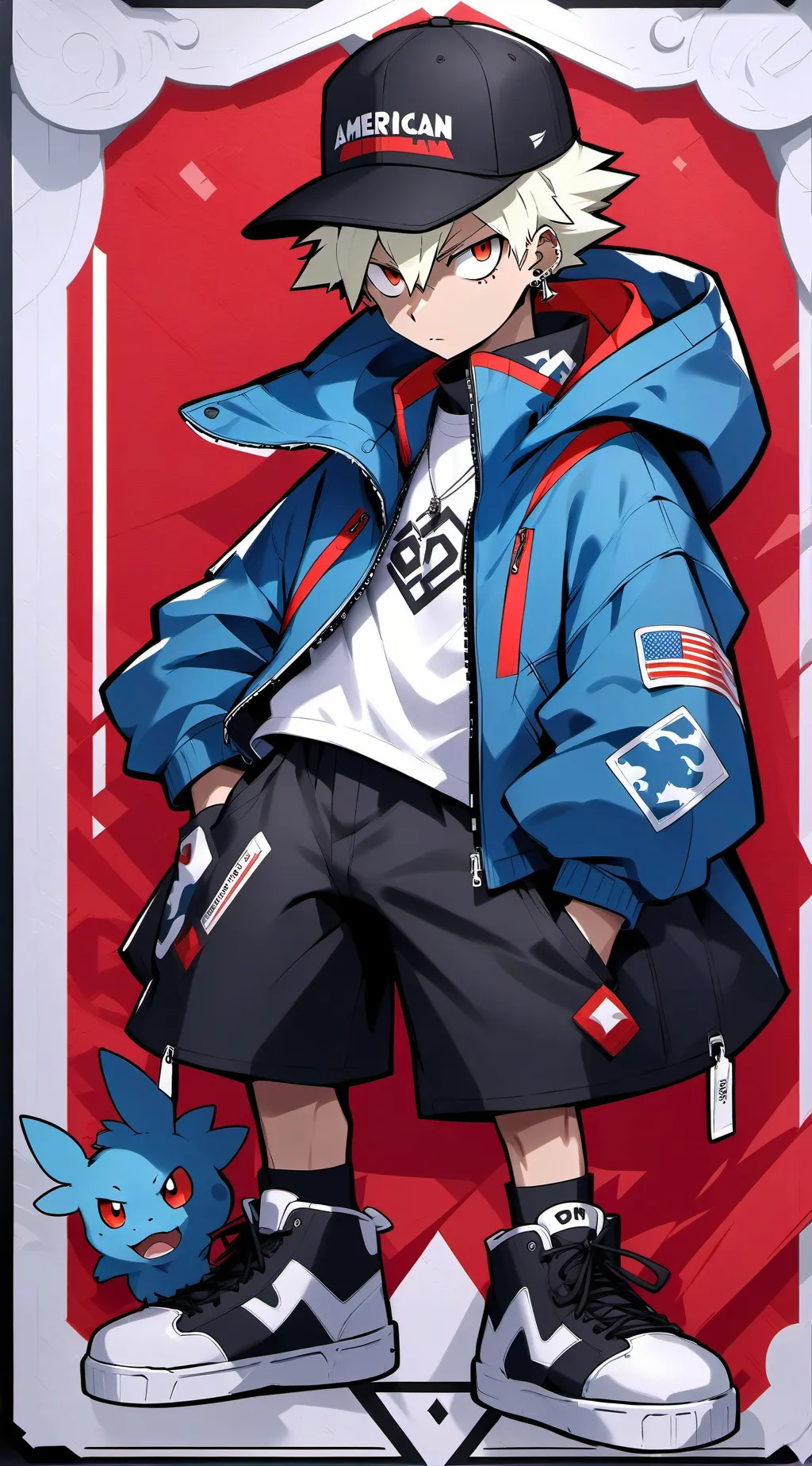 ai character: bakugo background