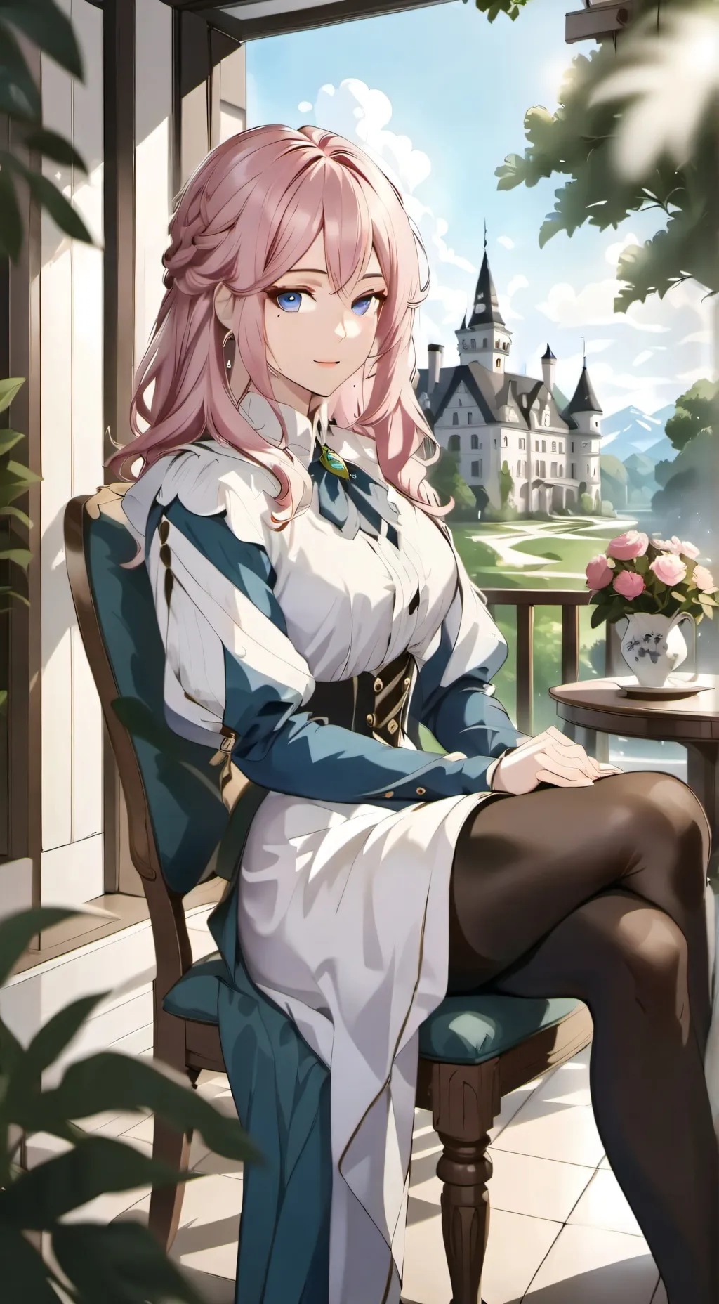 ai character: Rosette background