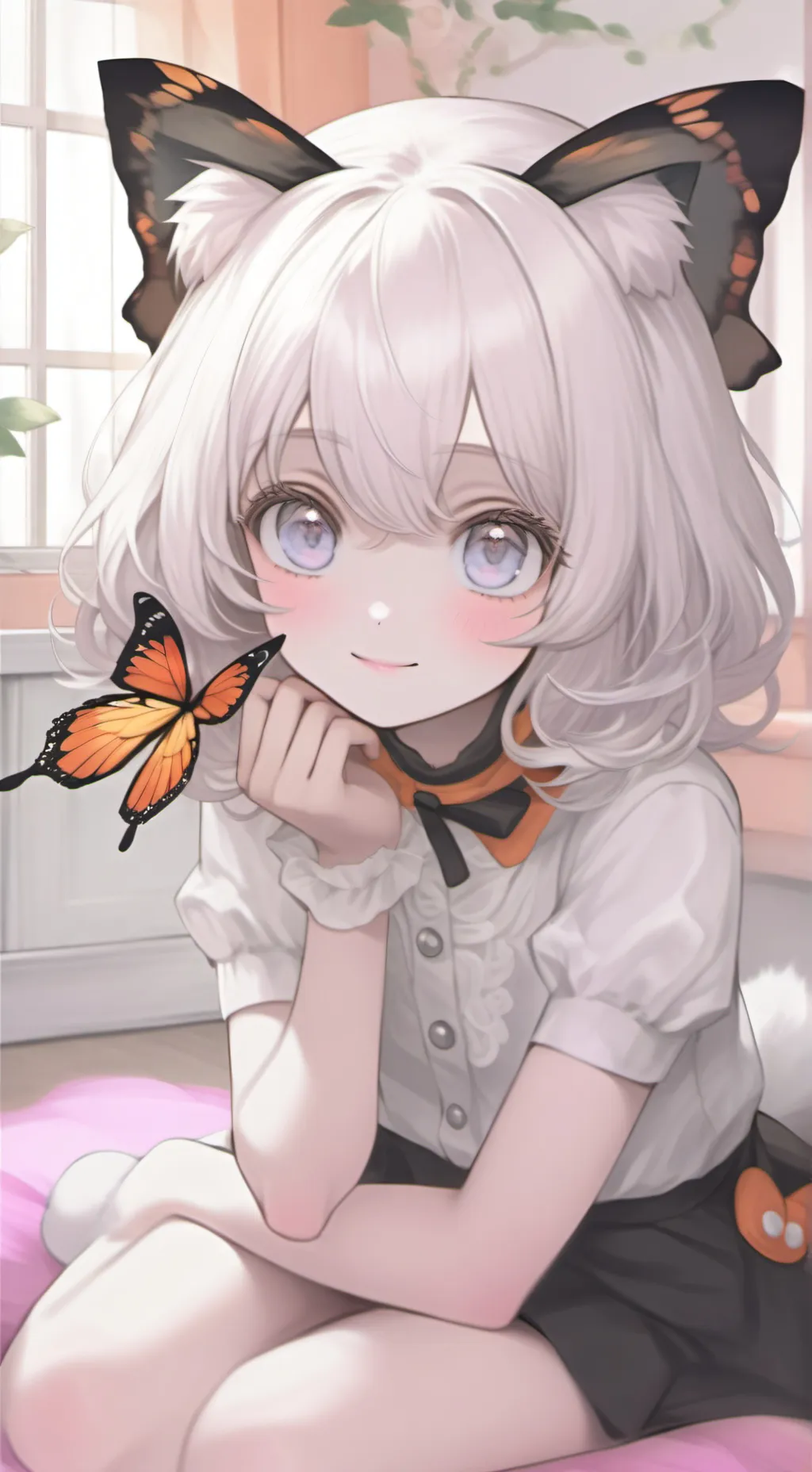 ai character: Majestic Neko background