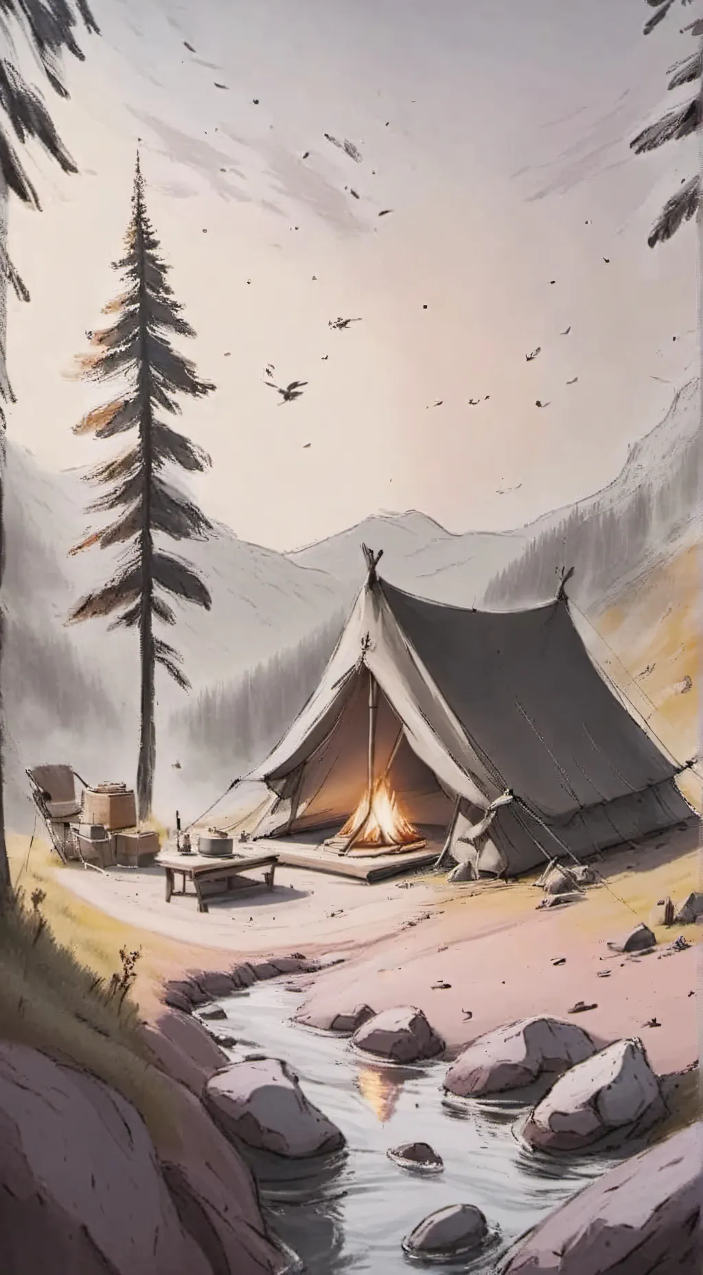 ai character: Mm2 caming! background