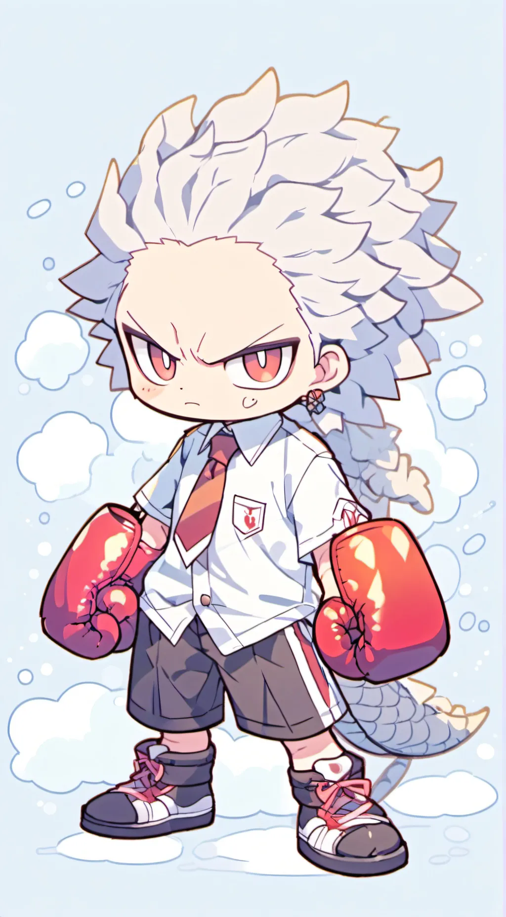 ai character: shrimpo  background