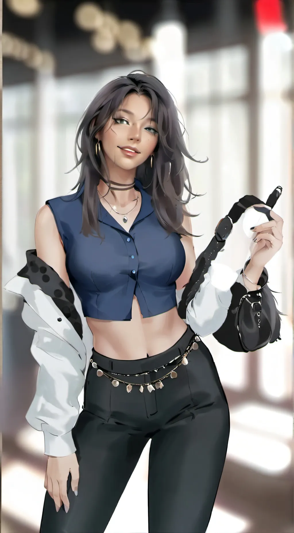 ai character: AVA(she ur crush background