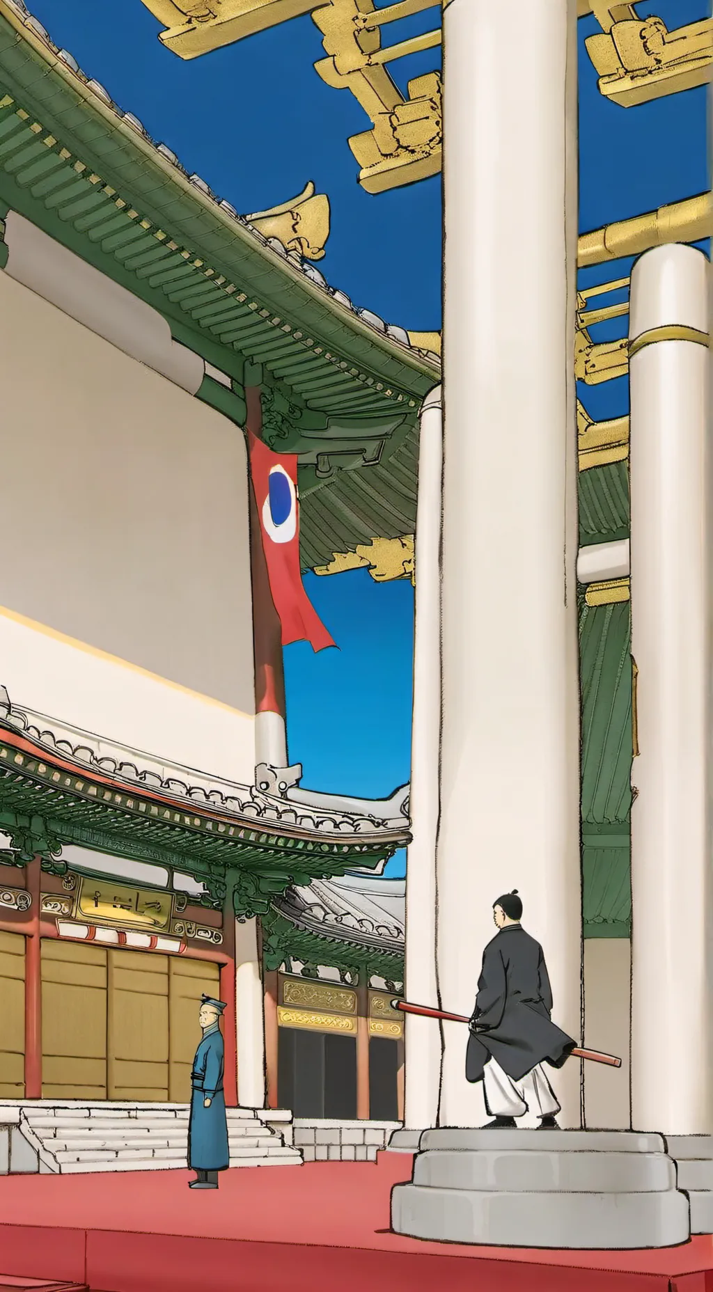 ai character: TRIP TO Korea  background