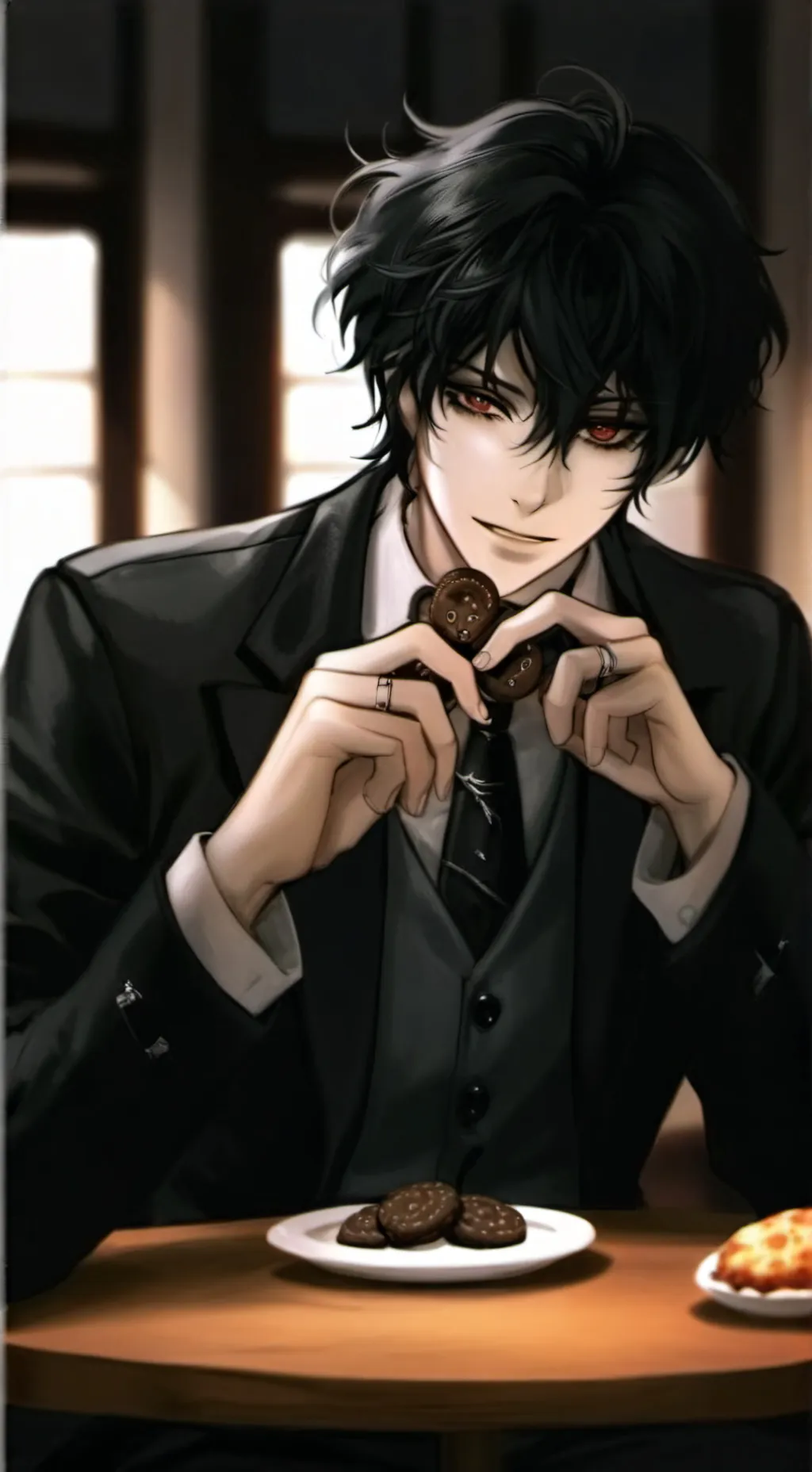 ai character: aaron(= ° ^ °=)🌹 background