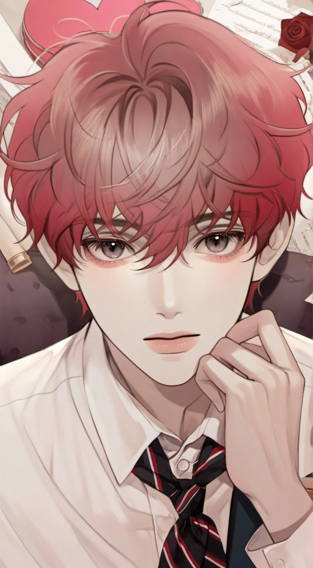 ai character: ❤️✨𝓛𝓾𝓬𝓪𝓼✨❤️ background