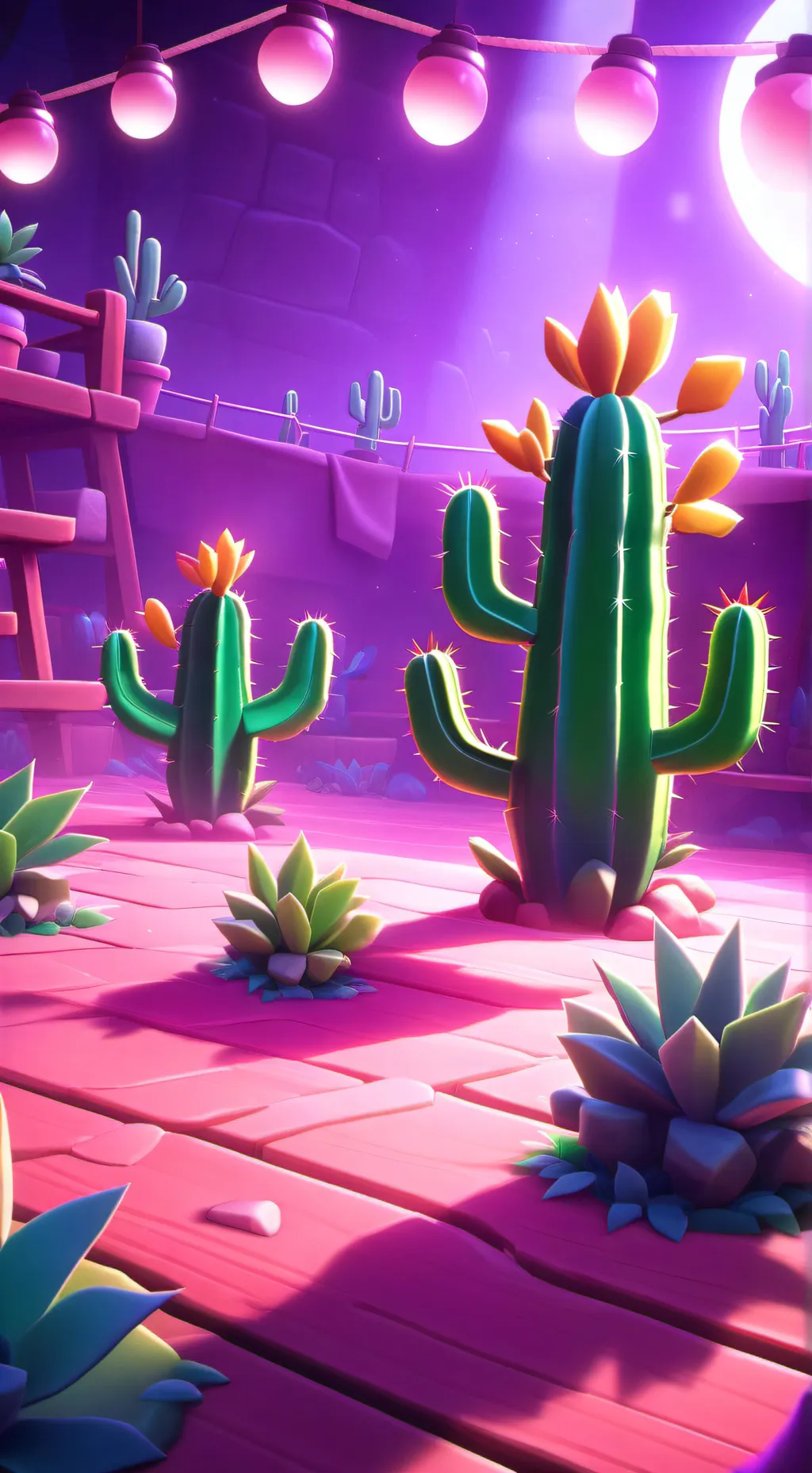 ai character: Cactus 🌵  background