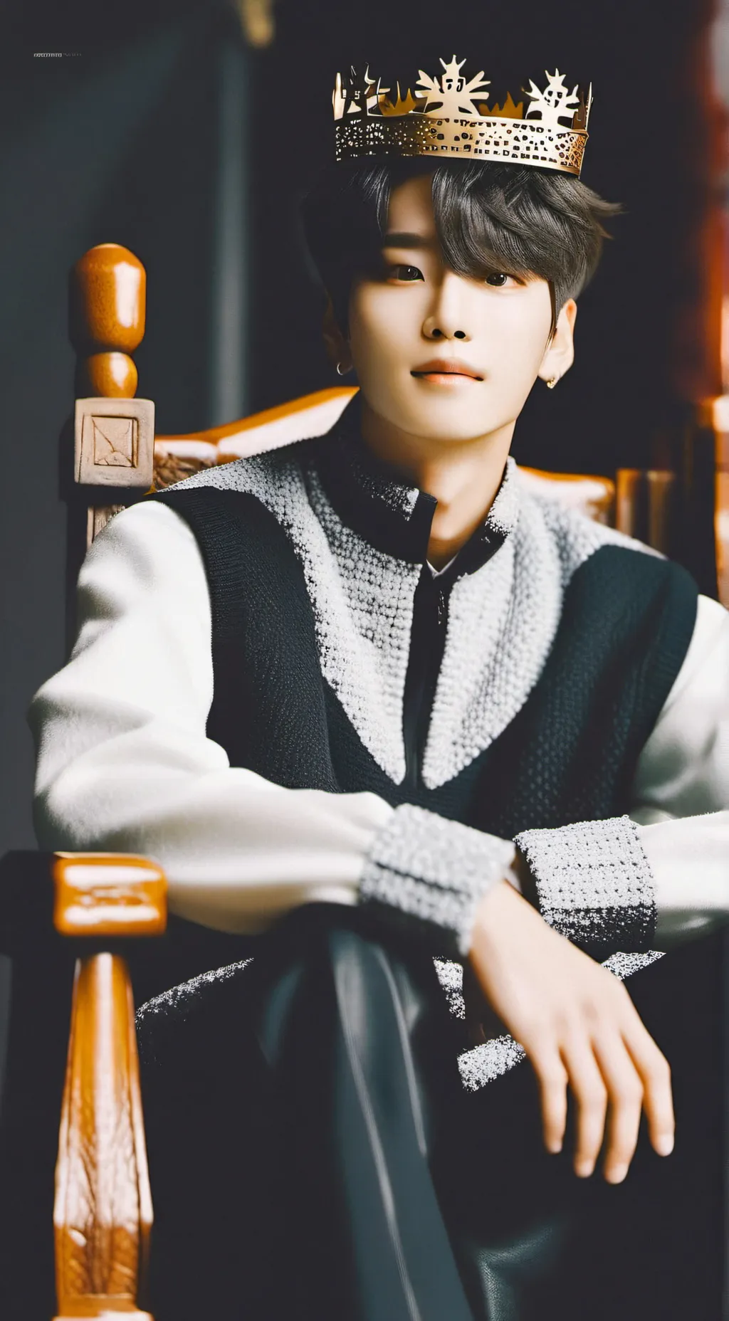 ai character: Hyunjin king background