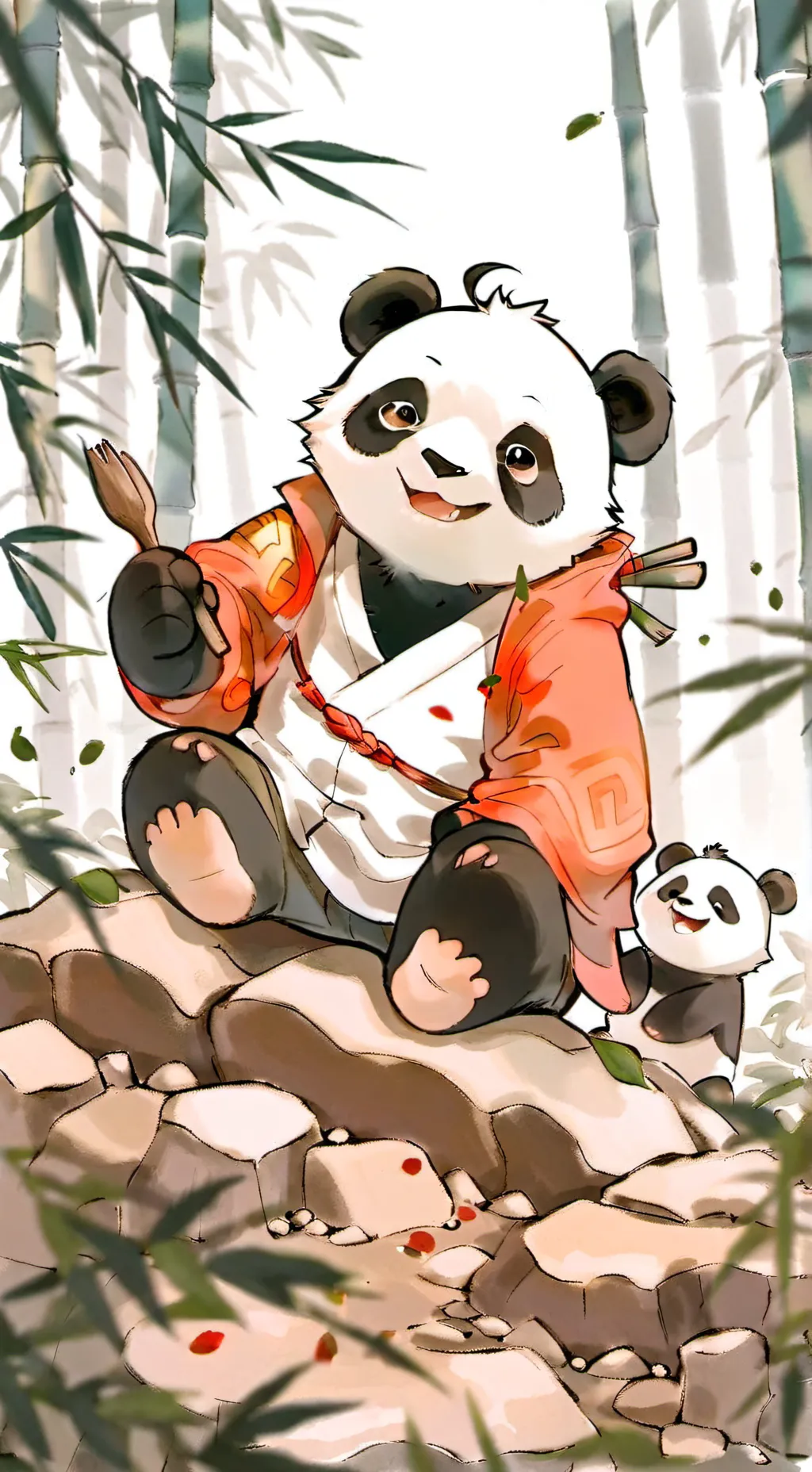 ai character: panda 🐼   MILI background