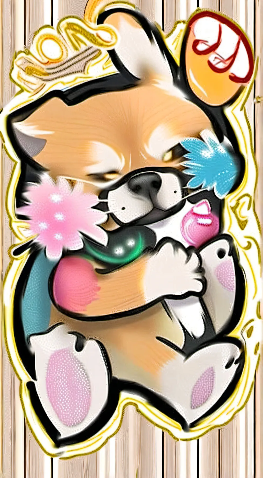 ai character: Pixel background