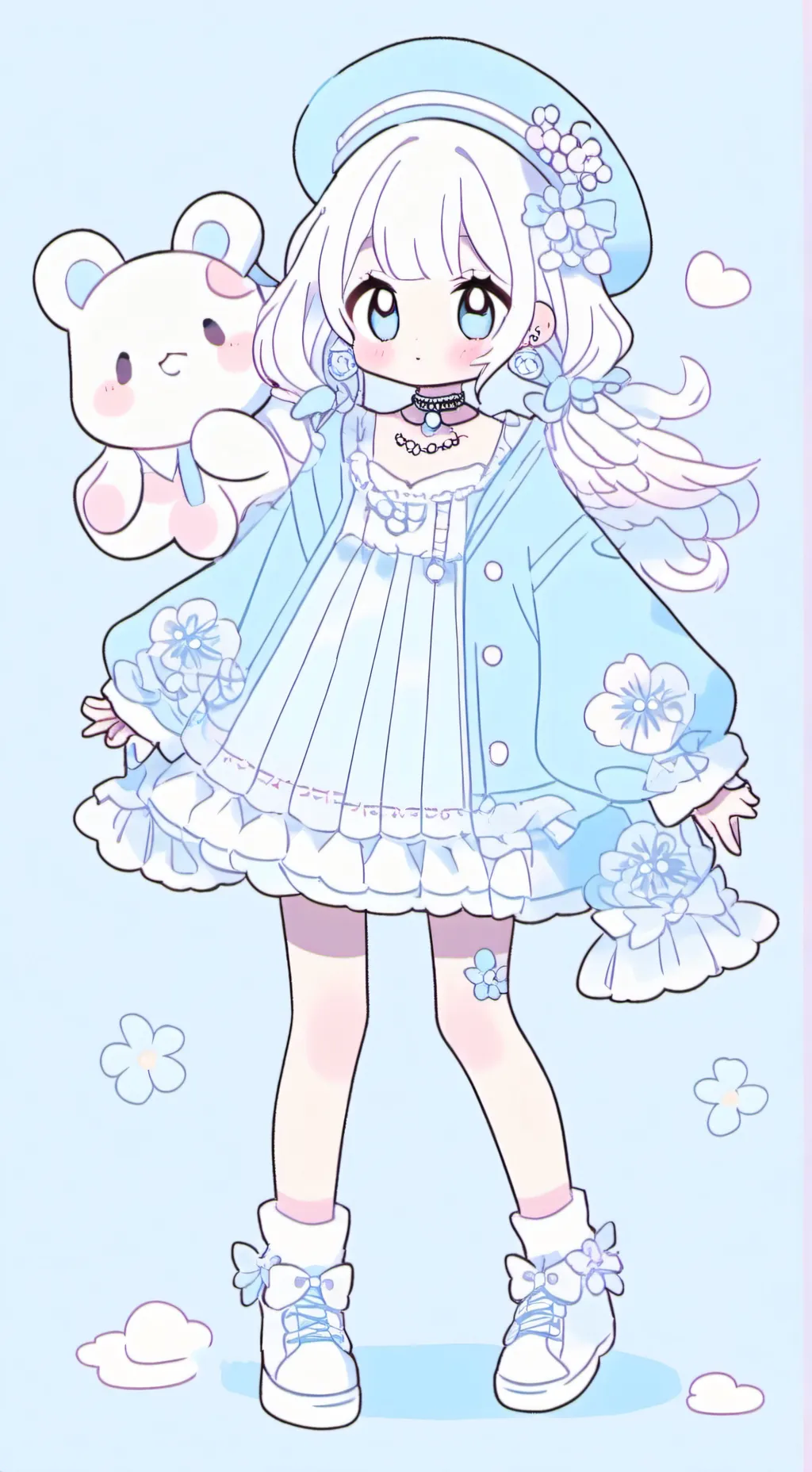 ai character: sprunki lluvia background