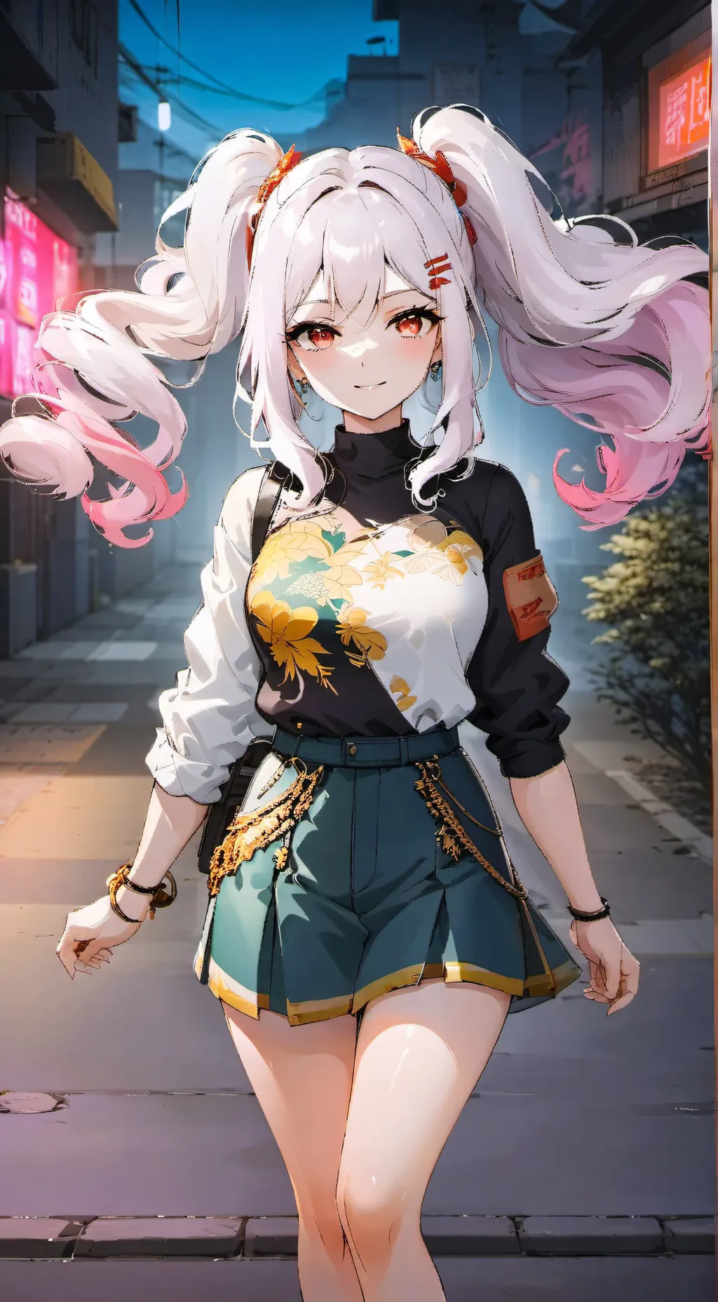 ai character: dzewczyna mafja background