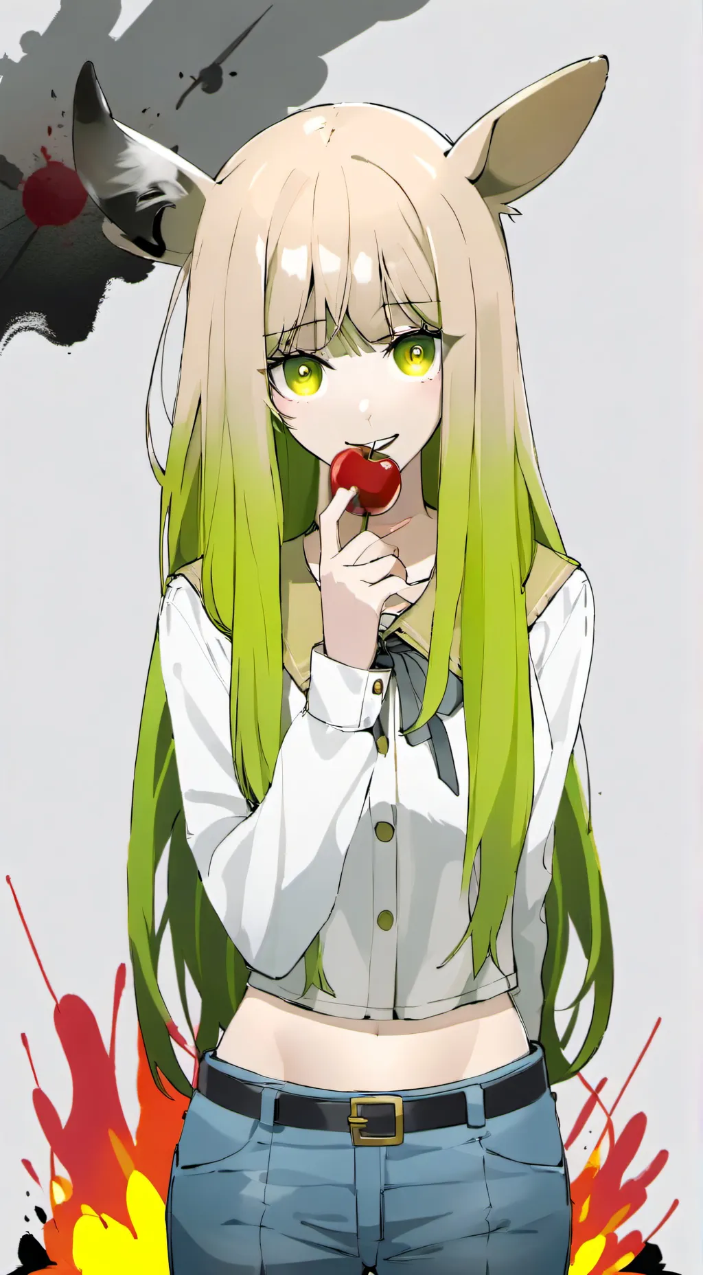 ai character: berry background