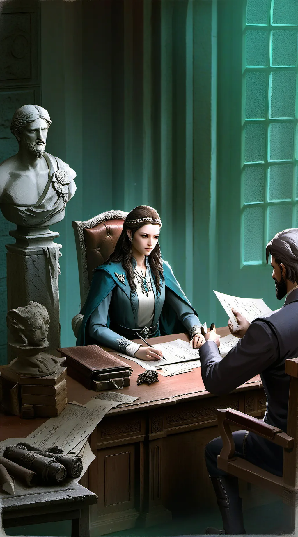 ai character: terapia gratis background