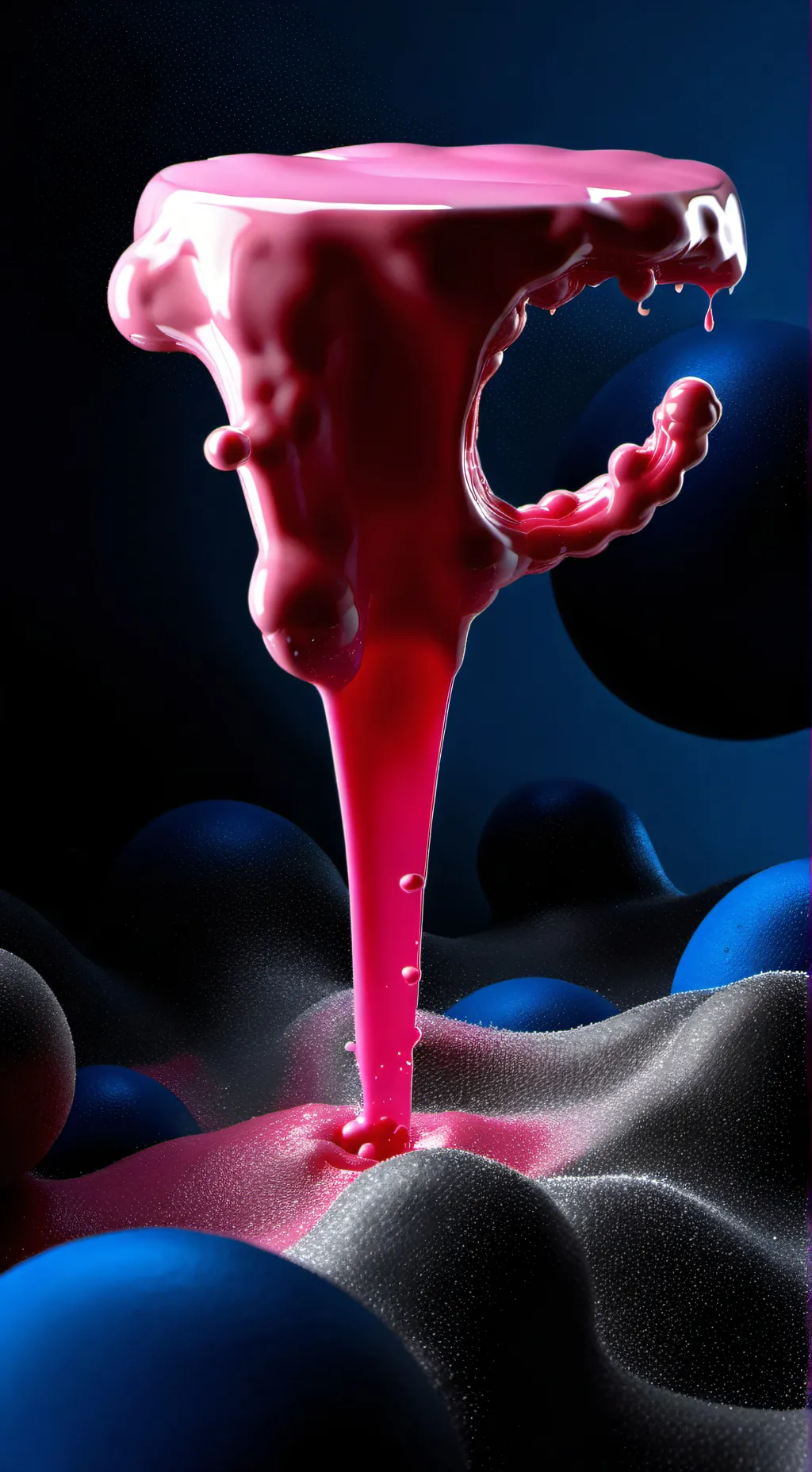 ai character: The pink goo background