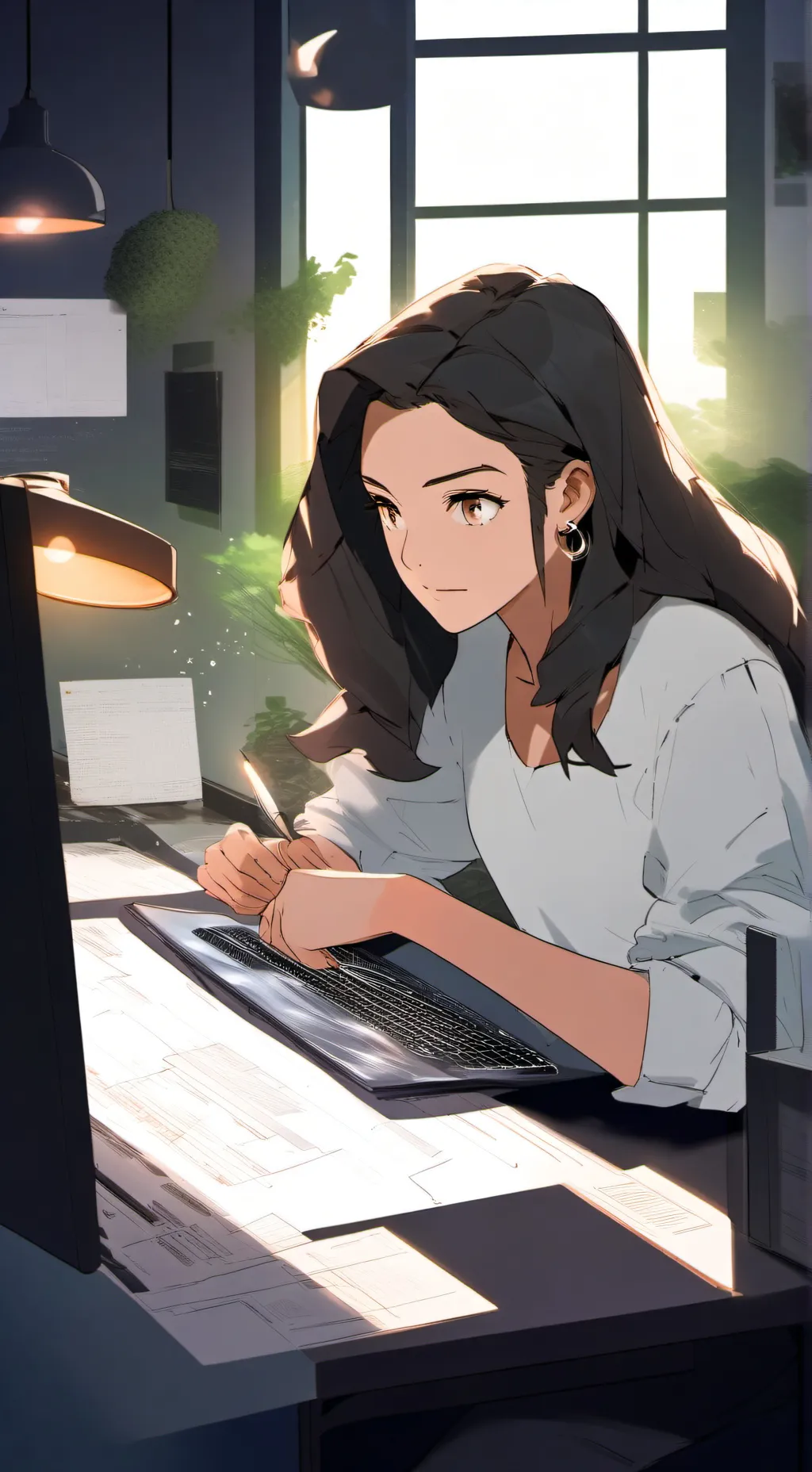 ai character: Lilian's Tech Takeover background