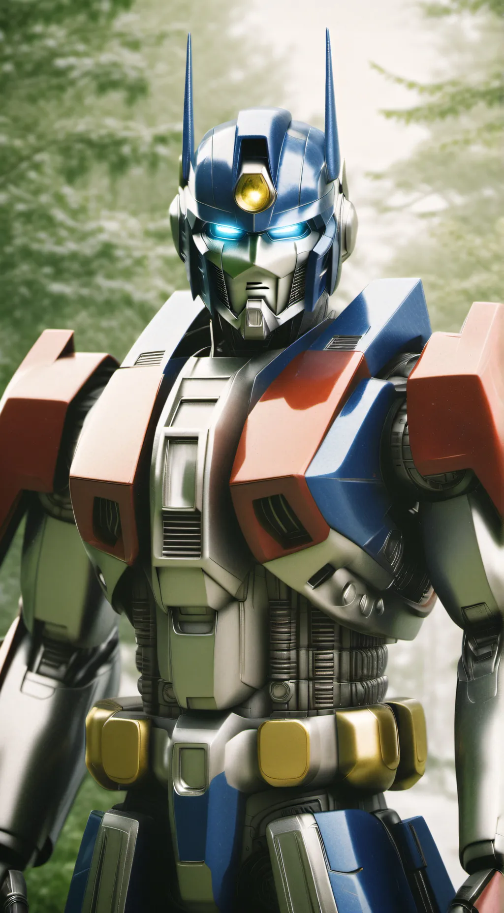 ai character: ur Optimus Prime background